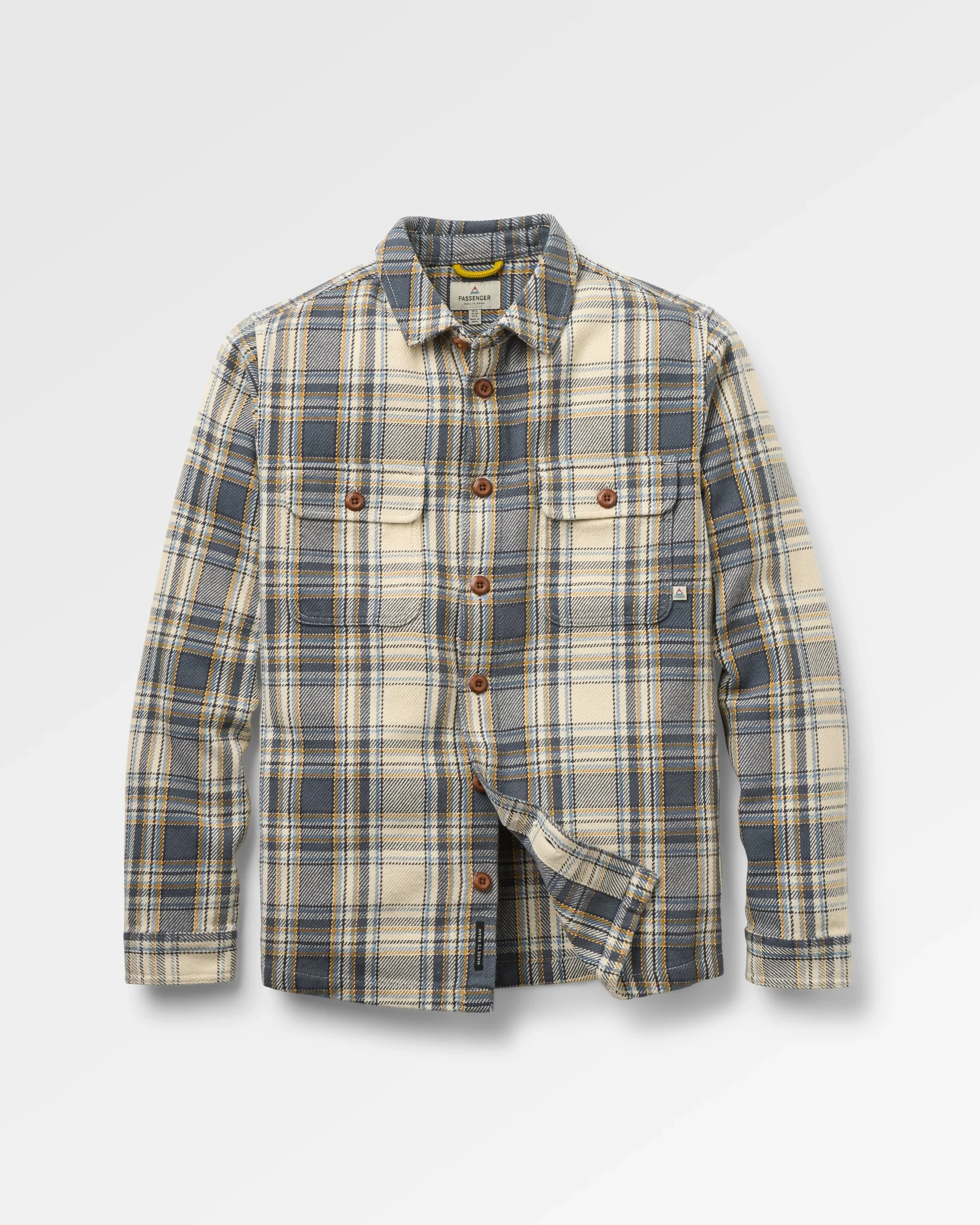 Island Twill Shirt - Off White Check - Image 2