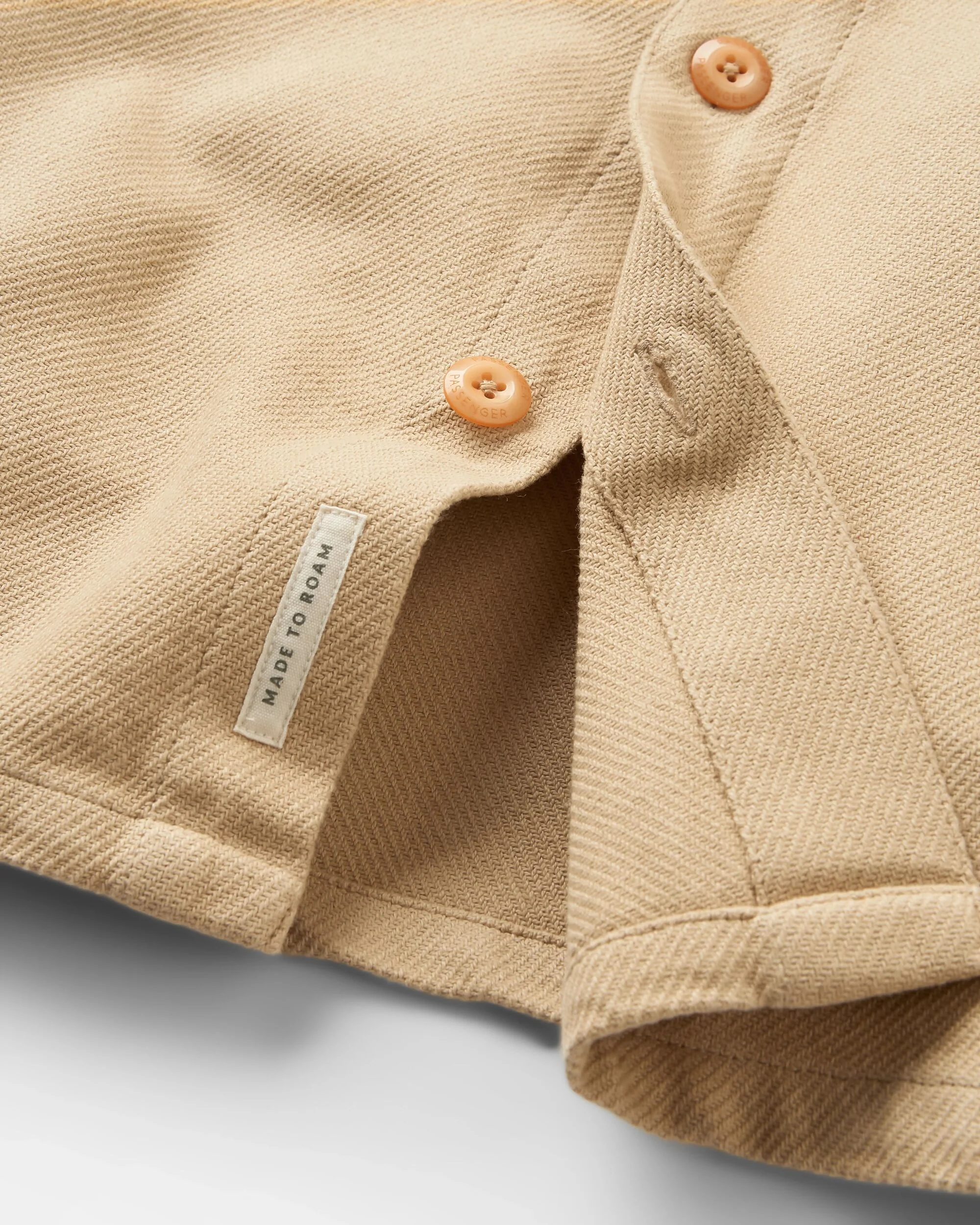 Island Twill Shirt - Stone - Image 9