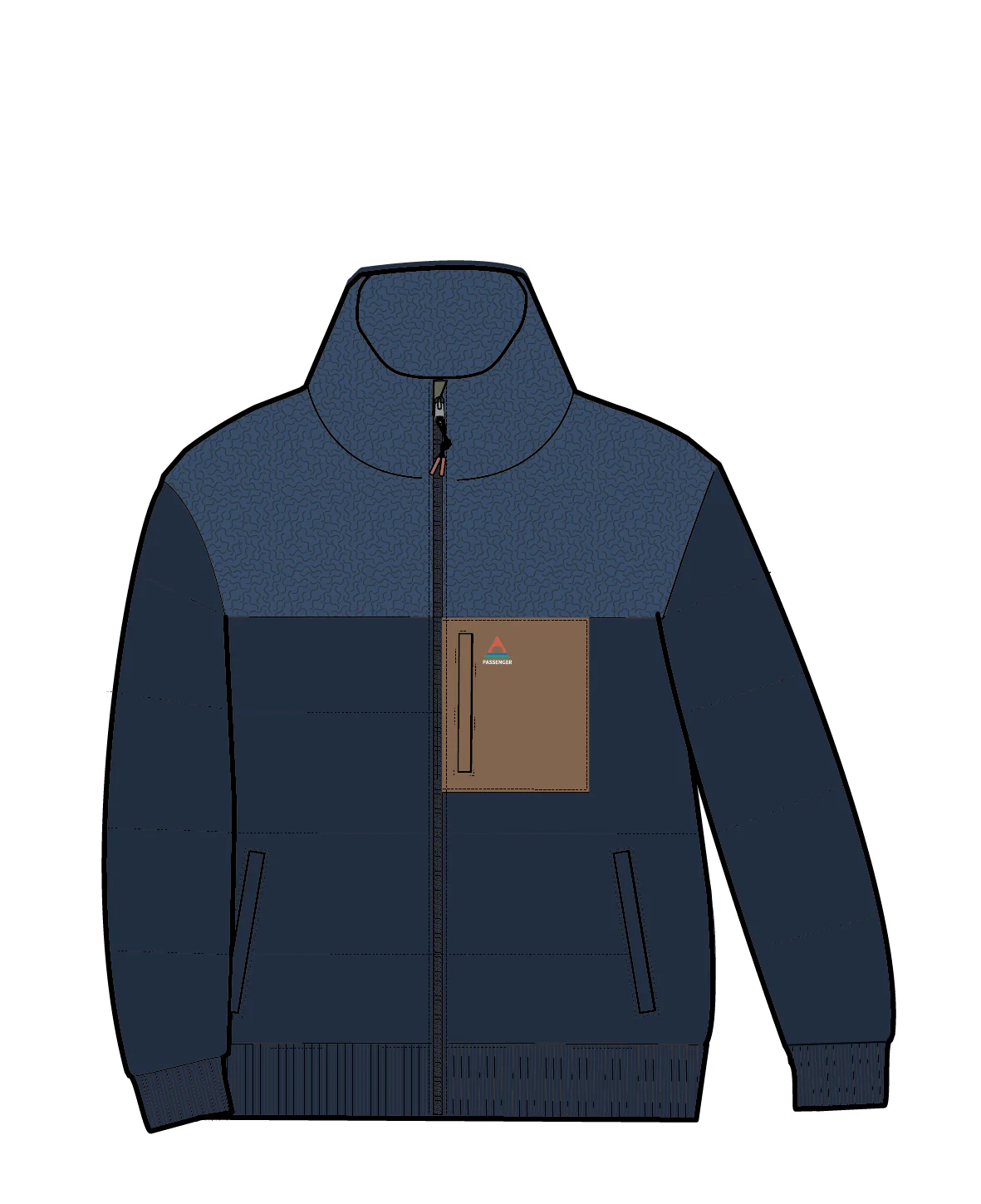 Journey Insulated Jacket - Rich Navy/Dark Denim - Image 10