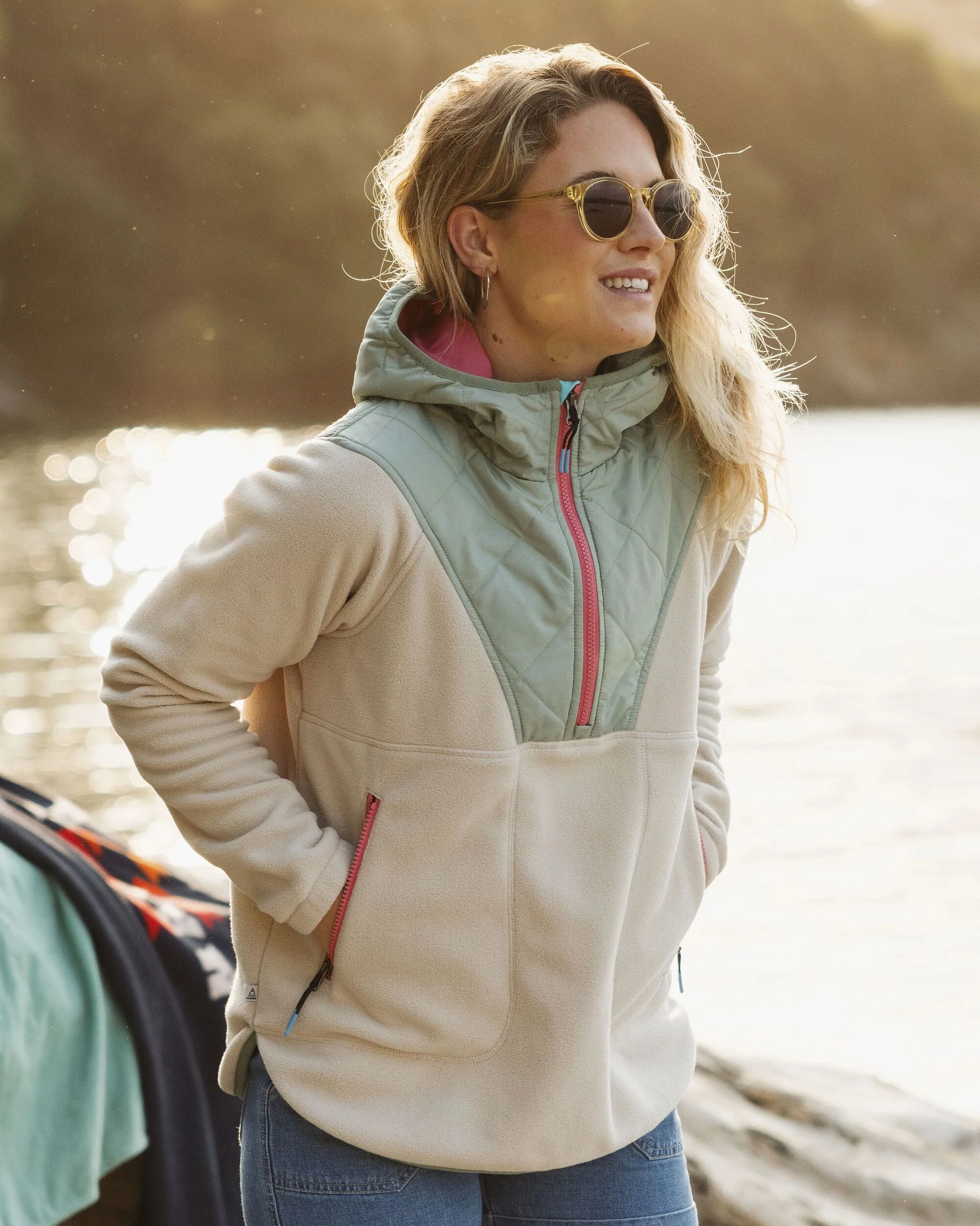 Juana Polar Hooded Fleece - Oatmeal