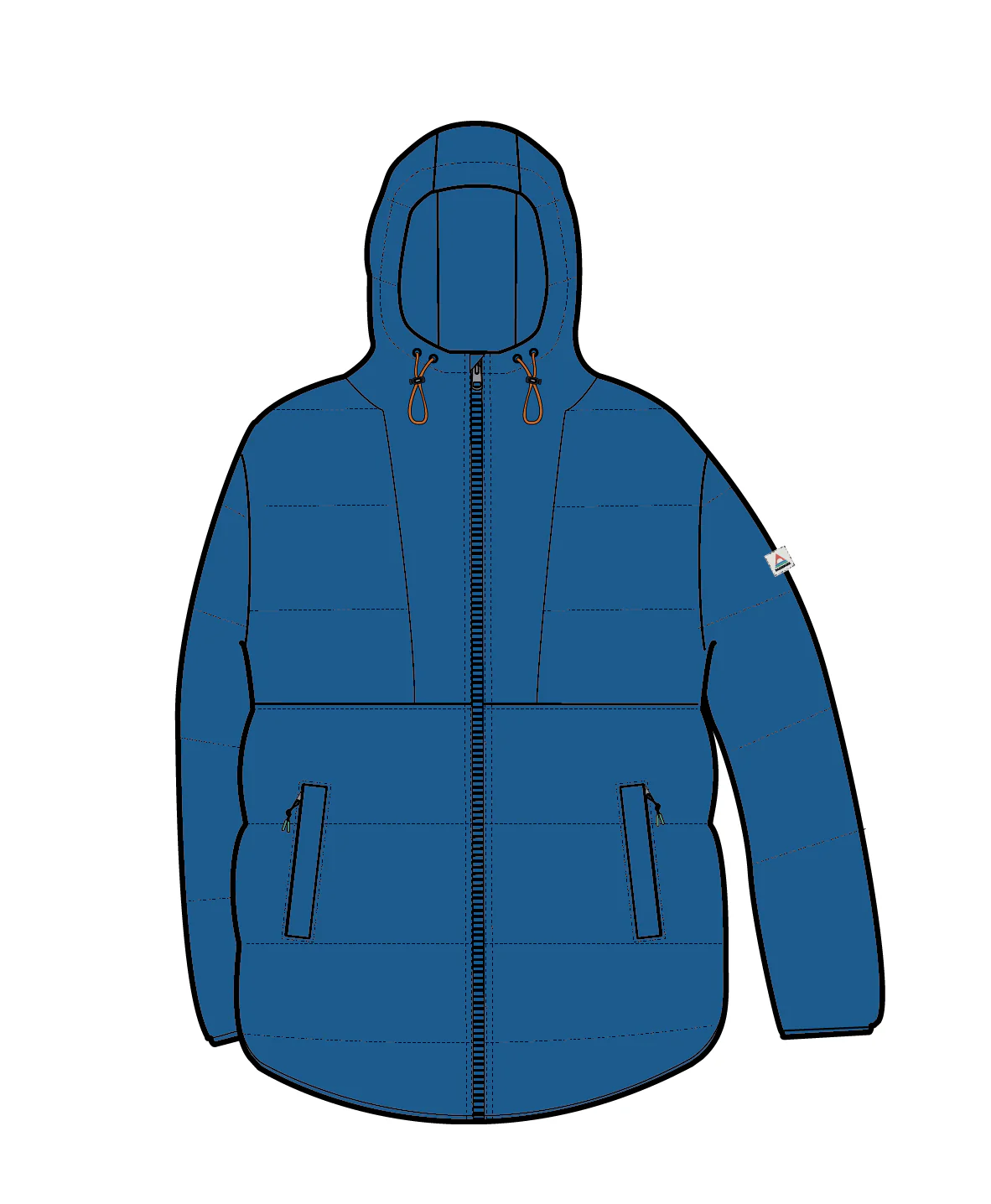 Kai Insulated Jacket - Azure Blue - Image 9