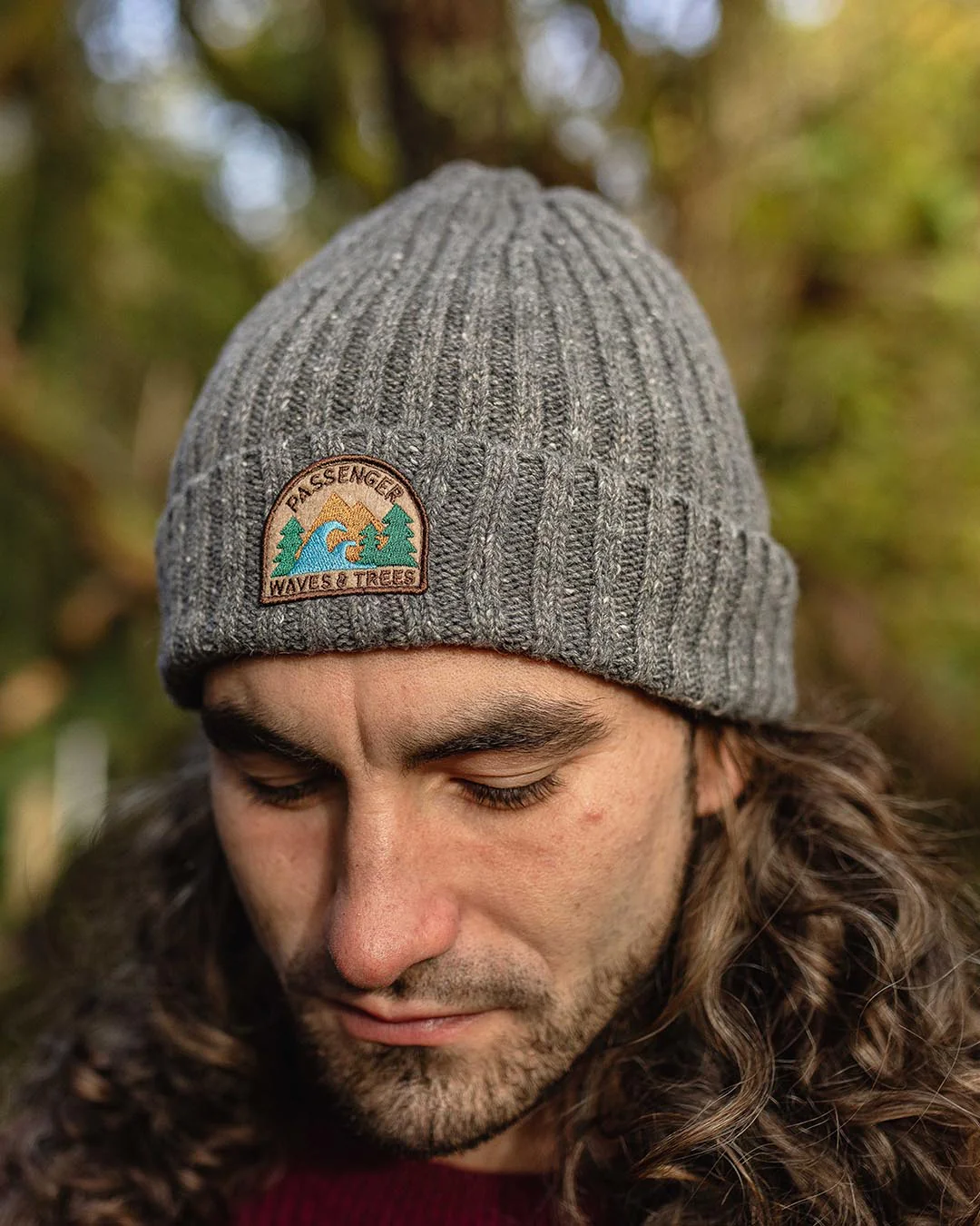 Katira Rib Knit Beanie - Charcoal - Image 3