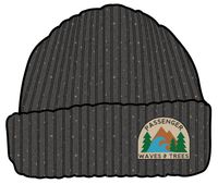 Katira Rib Knit Beanie - Charcoal - Image 8