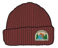 Katira Rib Knit Beanie - Russet - Image 9