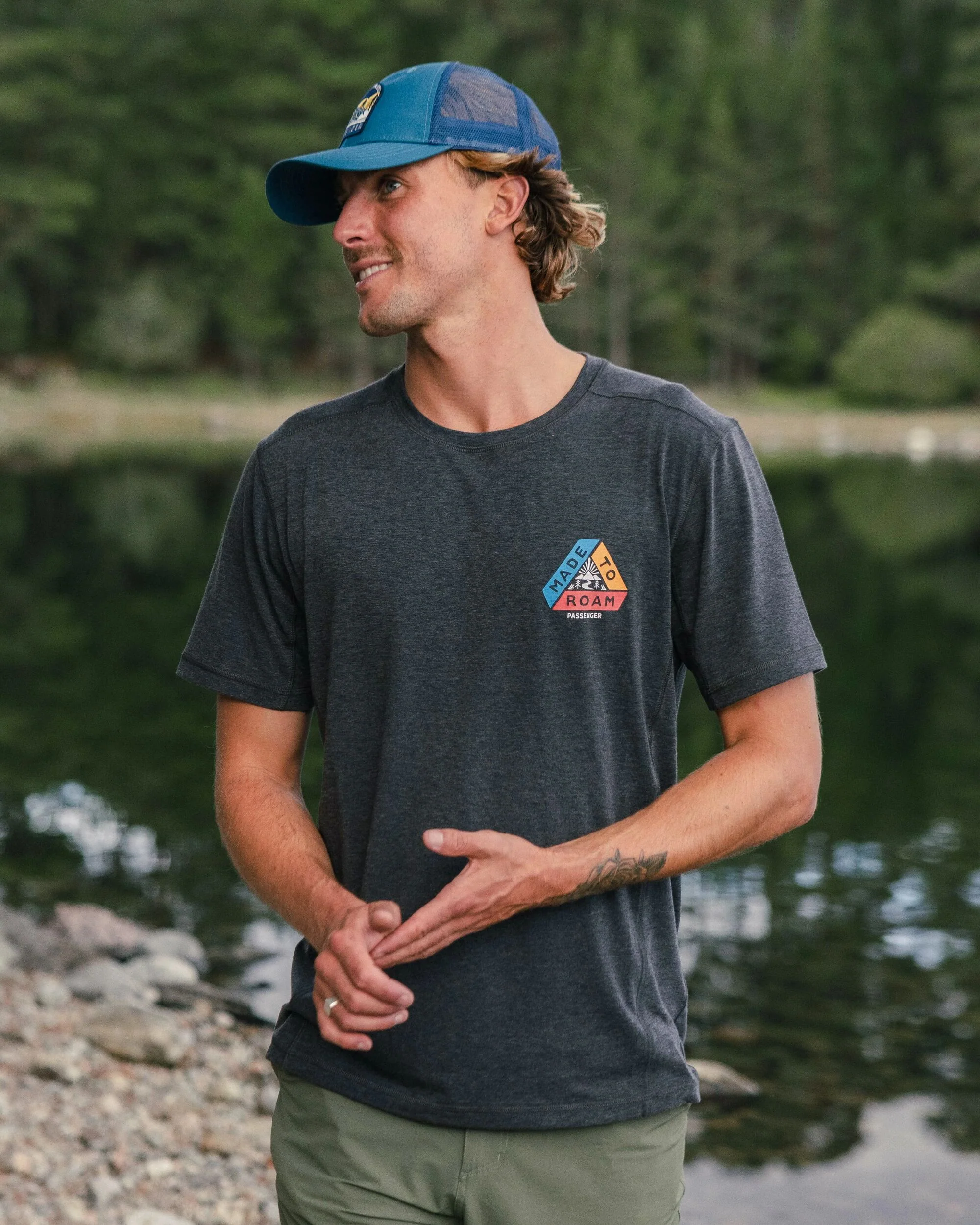 Kirkwood Textured Active T-Shirt - Black - Image 4