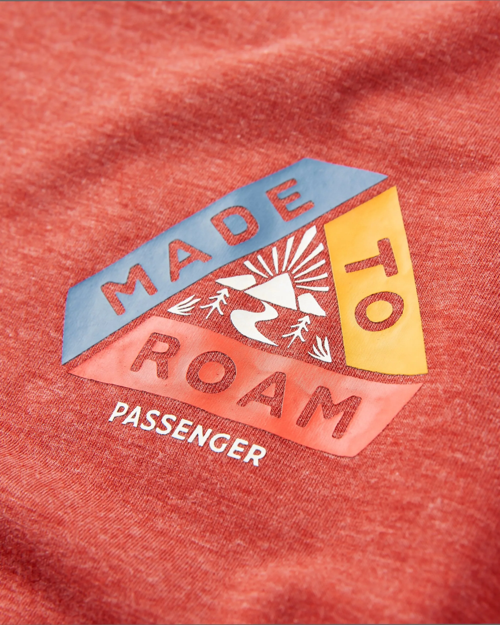 Kirkwood Textured Active T-Shirt - Red Ochre - Image 6