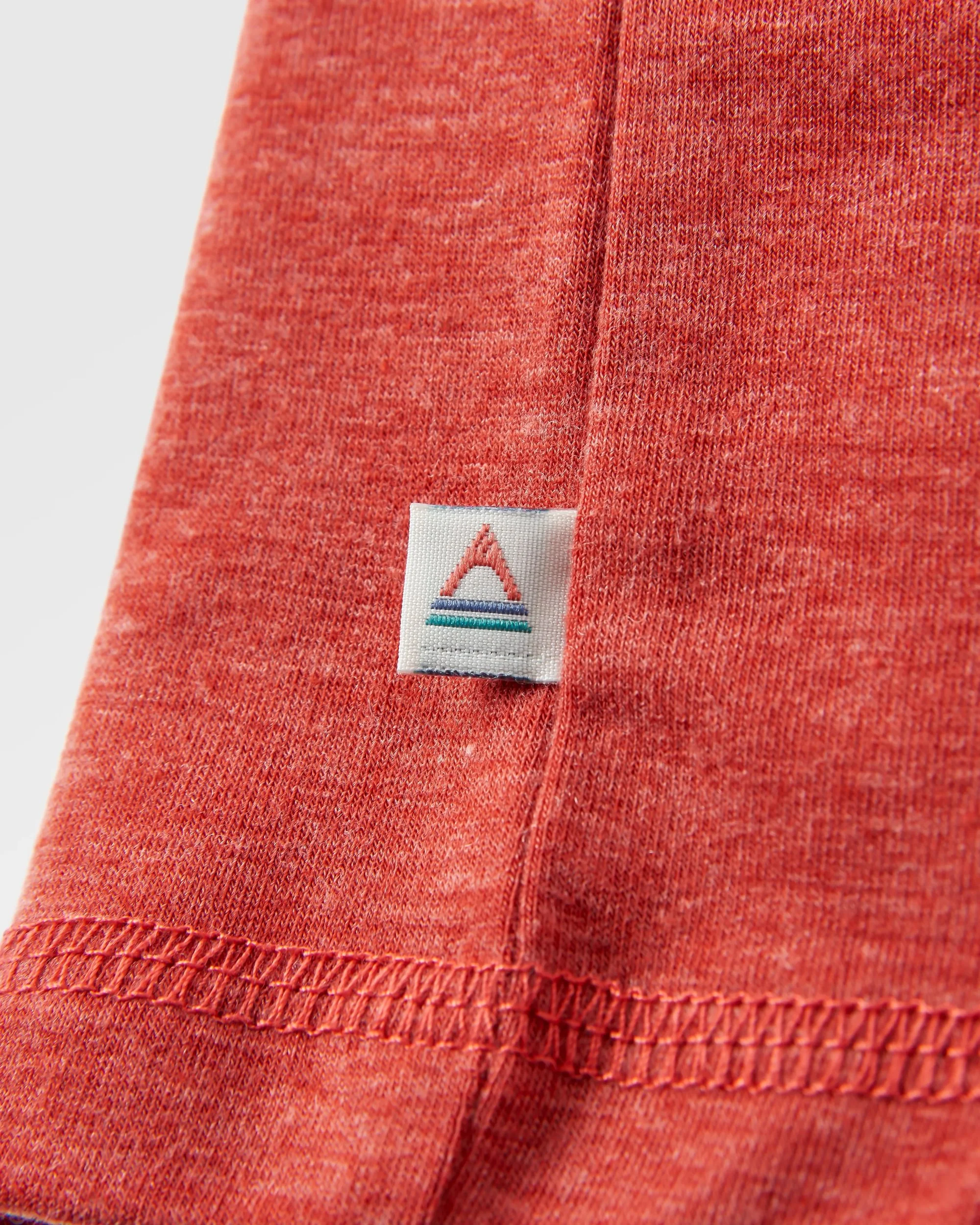 Kirkwood Textured Active T-Shirt - Red Ochre - Image 8