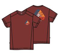 Kirkwood Textured Active T-Shirt - Red Ochre - Image 9