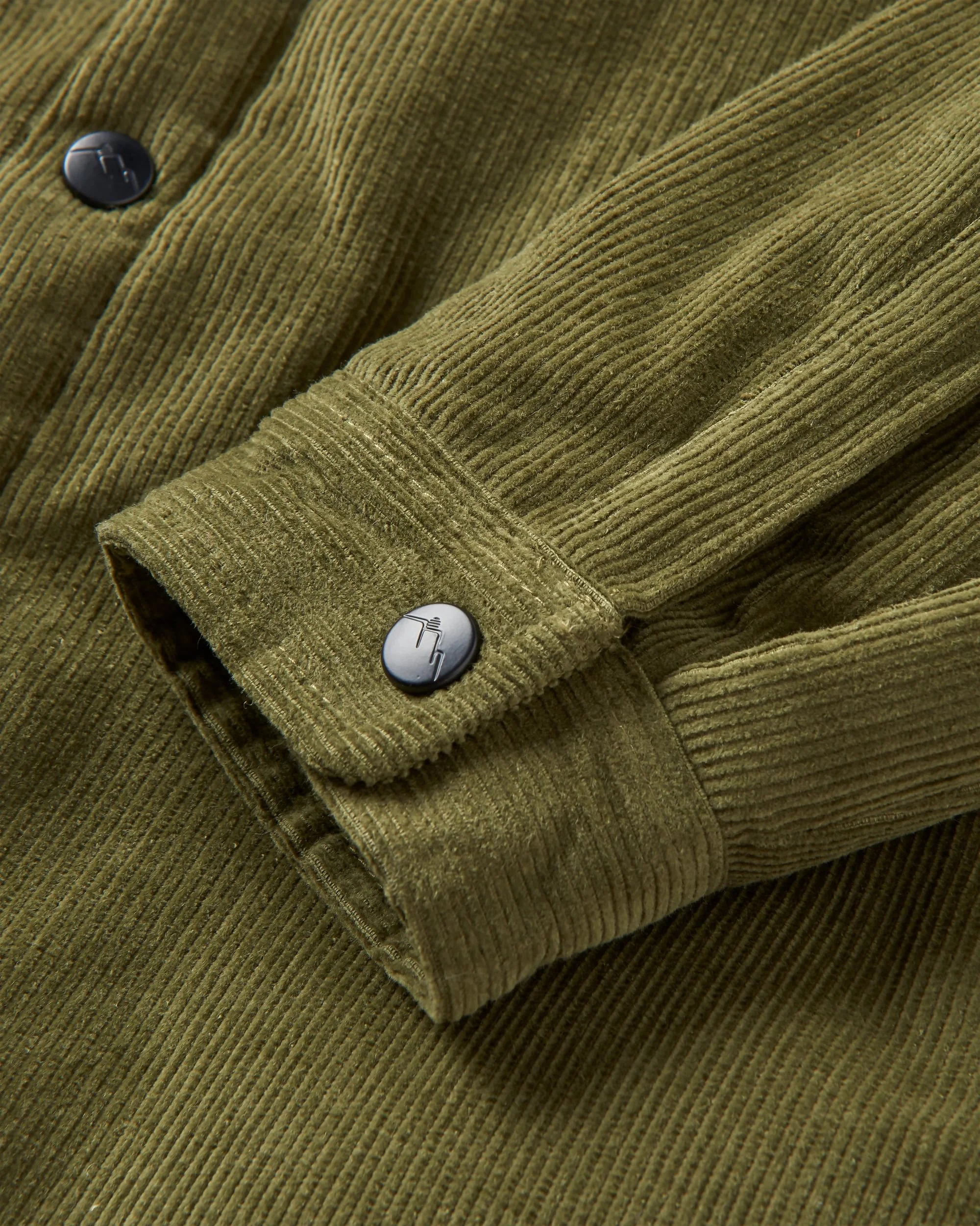 Kodiak Sherpa Lined Cord Overshirt - Khaki - Image 6