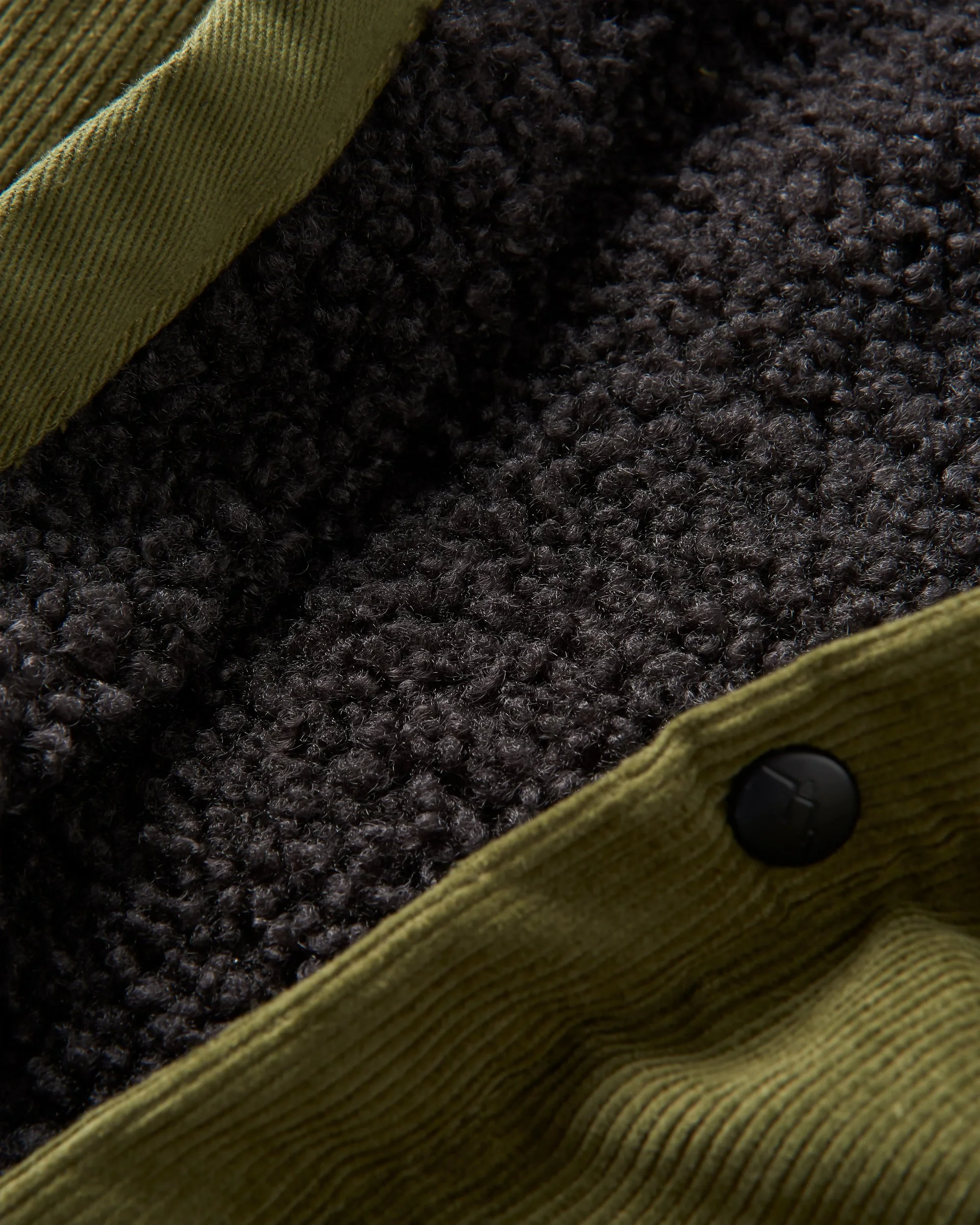 Kodiak Sherpa Lined Cord Overshirt - Khaki - Image 7