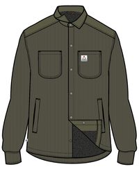 Kodiak Sherpa Lined Cord Overshirt - Khaki - Image 9