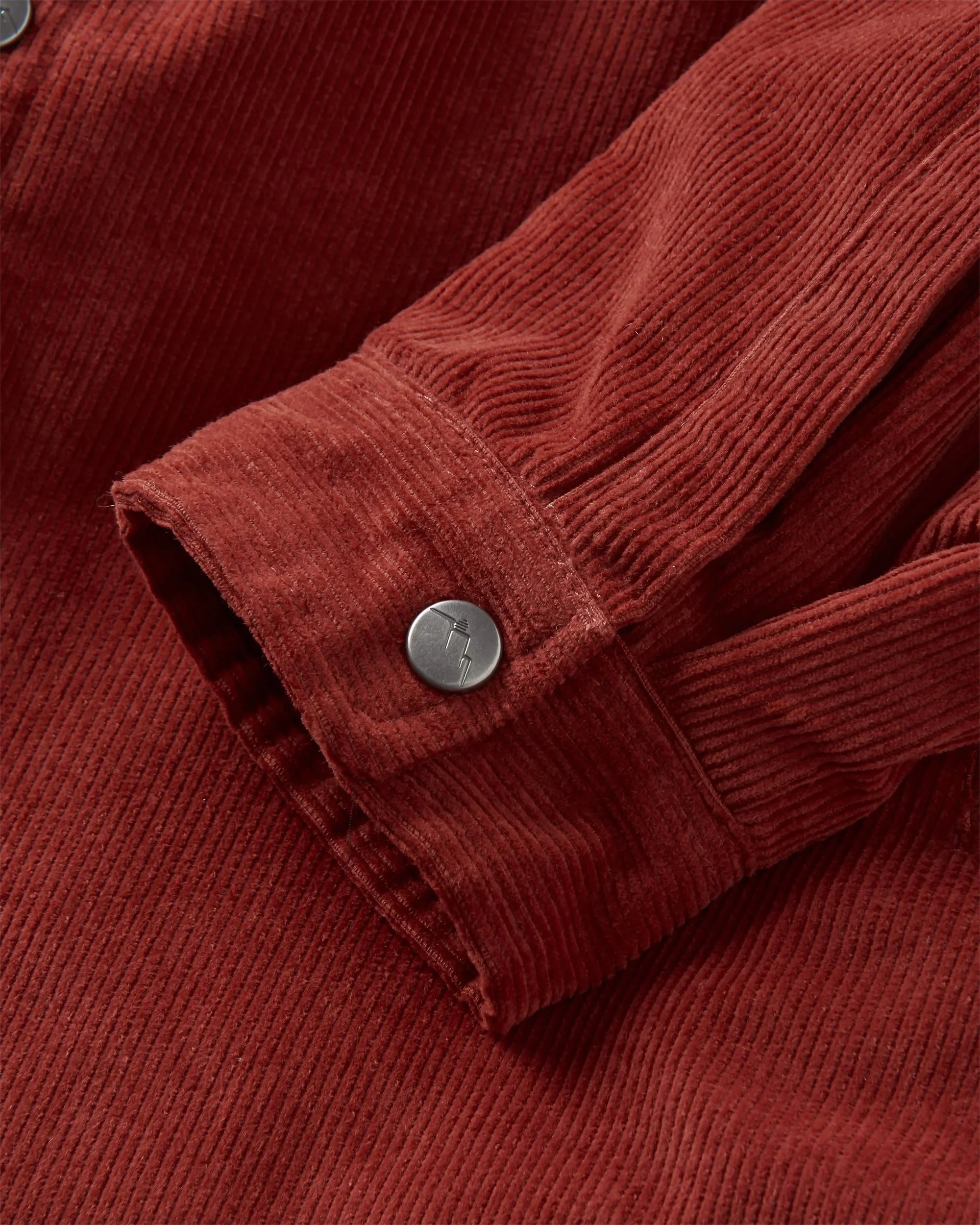 Kodiak Sherpa Lined Cord Overshirt - Red Ochre - Image 6