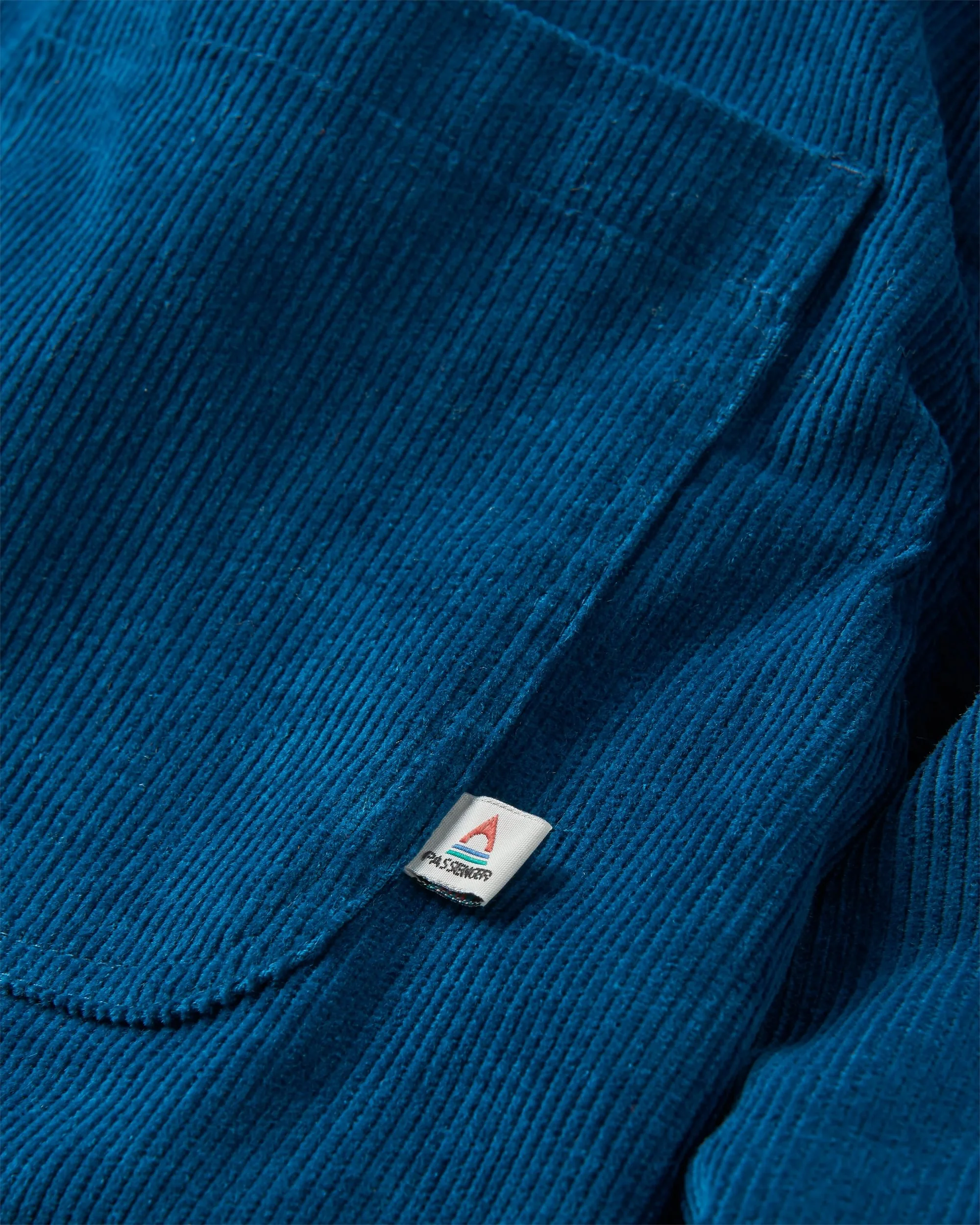 Kodiak Sherpa Lined Cord Overshirt - Tidal Blue - Image 3