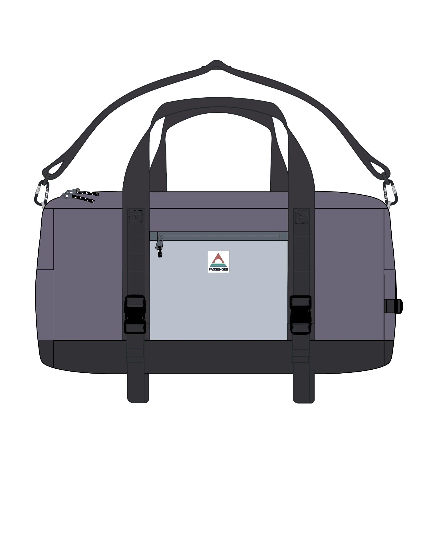 Kombi 40L Kit Bag - Heather/ Deep Purple - Image 11