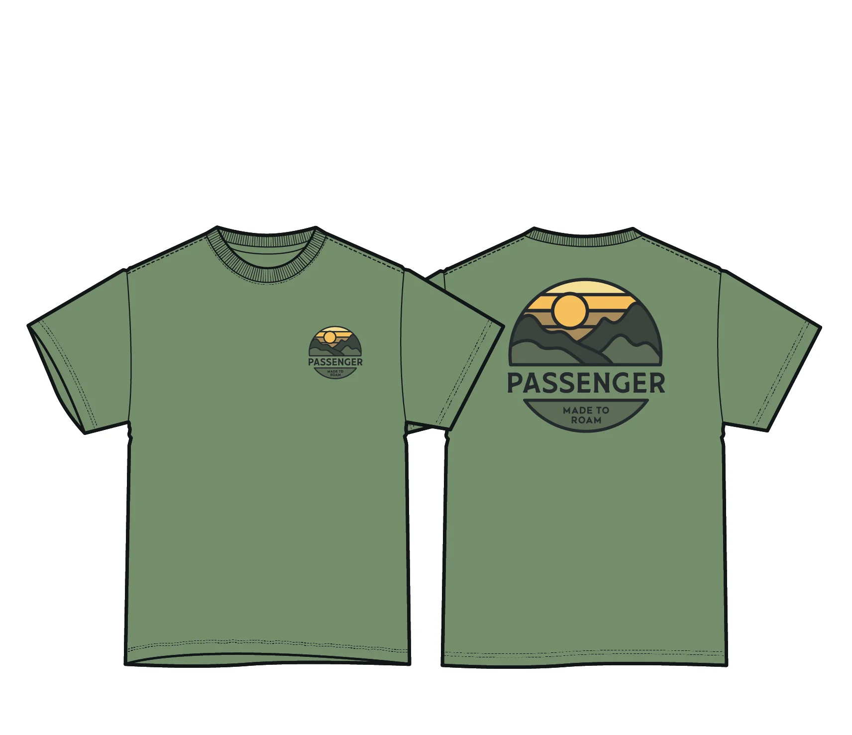 Laidback Relaxed Fit T-Shirt - Stem Green - Image 10