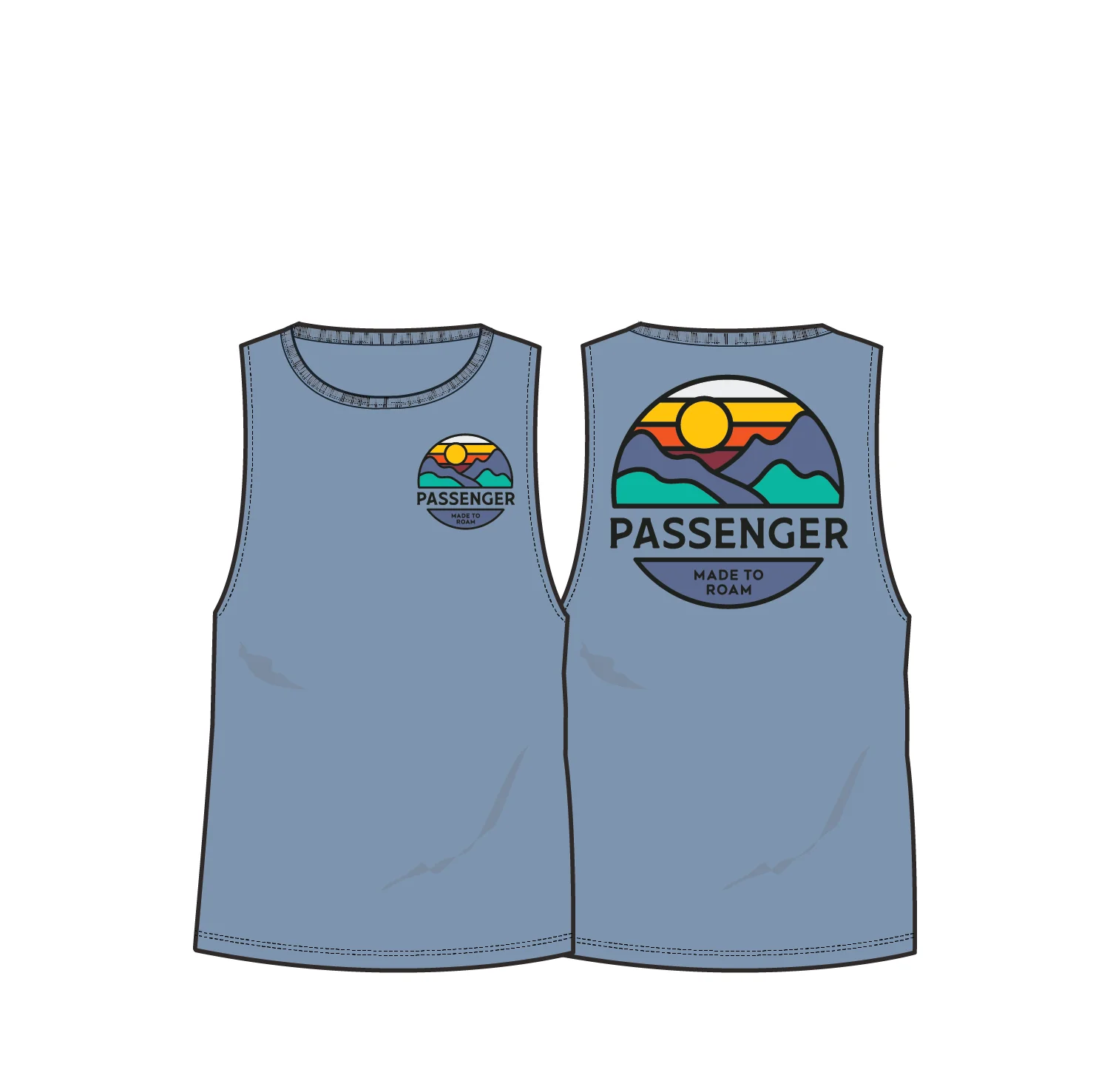 Laidback Vest - Faded Denim - Image 7