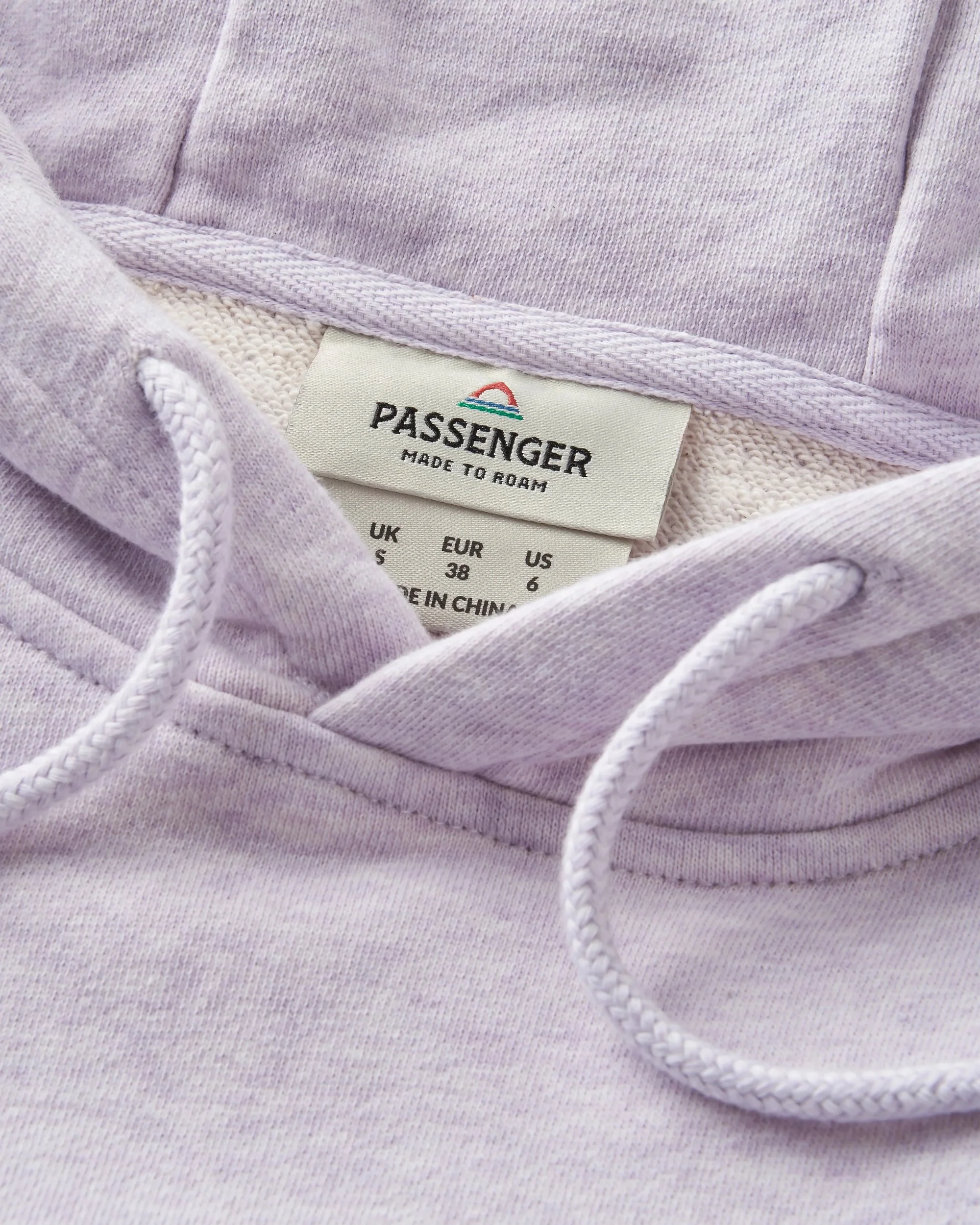 Laidback Organic Cotton Hoodie - Lilac Mist Marl - Image 7