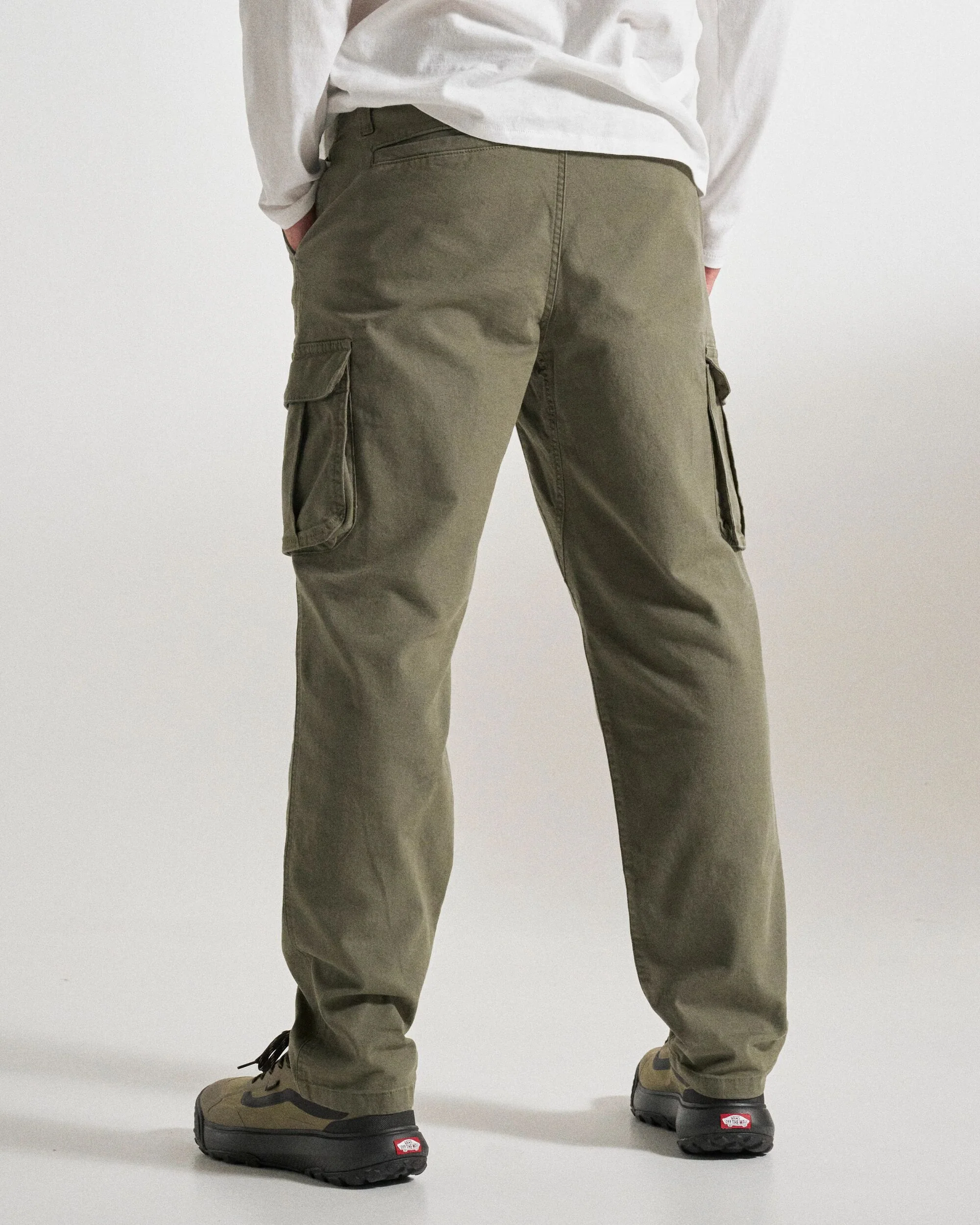 Lakeside Cargo Cotton Trouser - Dusty Olive - Image 8