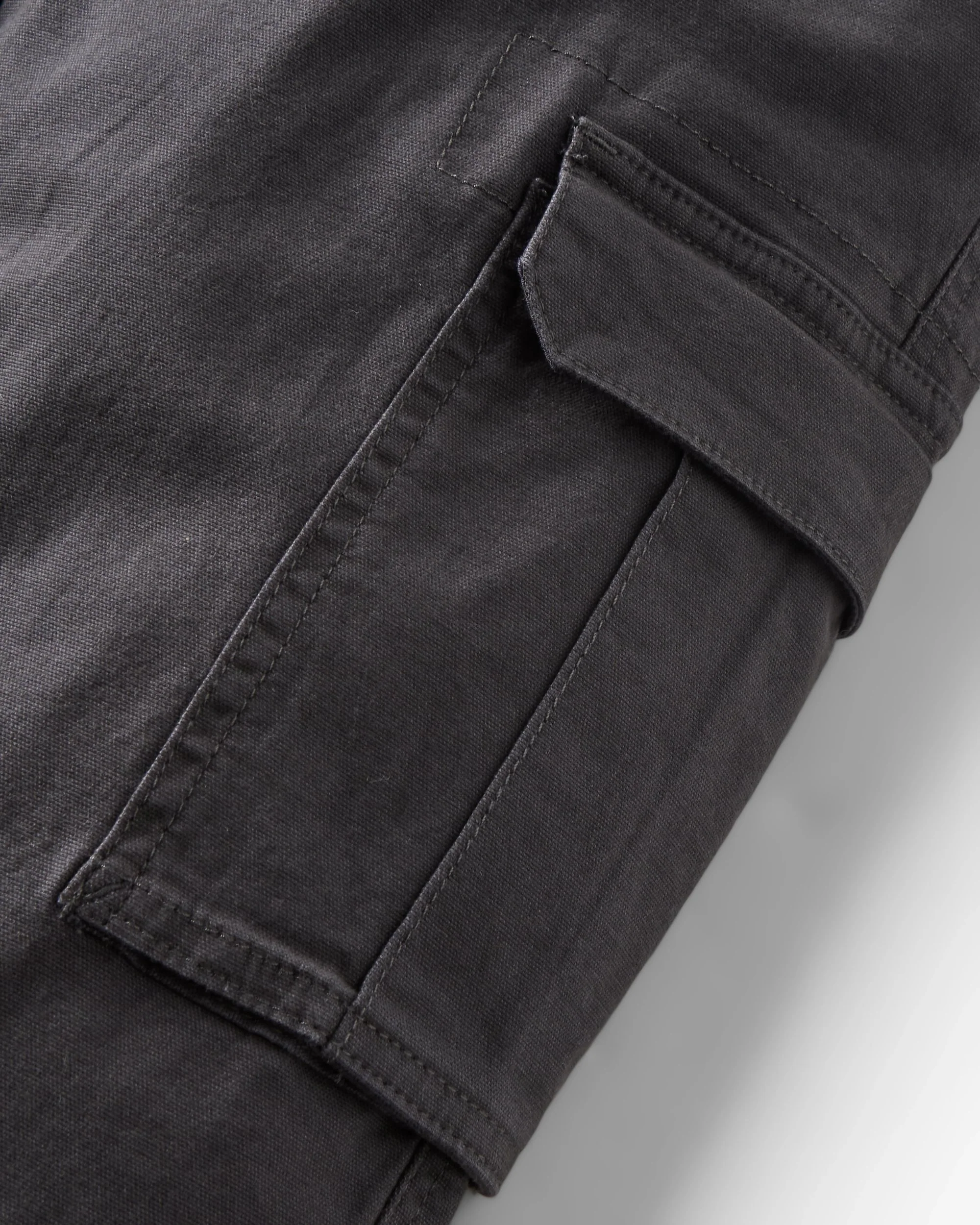 Lakeside Cargo Cotton Trouser - Faded Black - Image 6