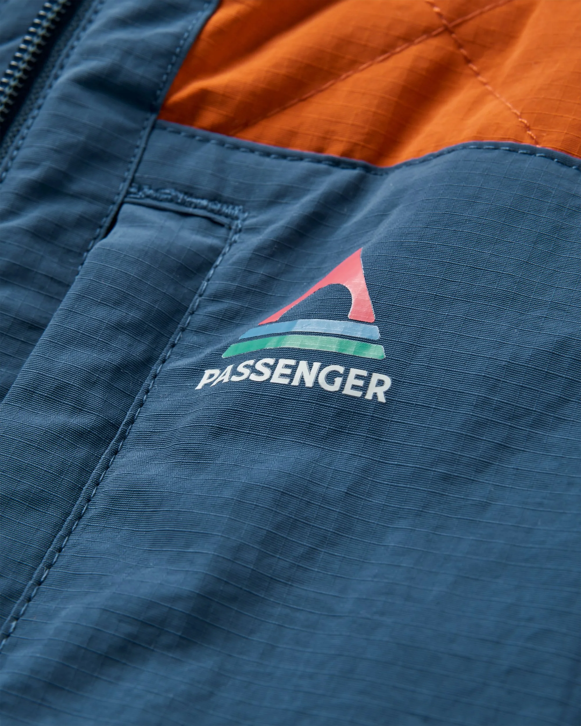 Lara Quilted Jacket - Oat/Sunset Orange - Image 6