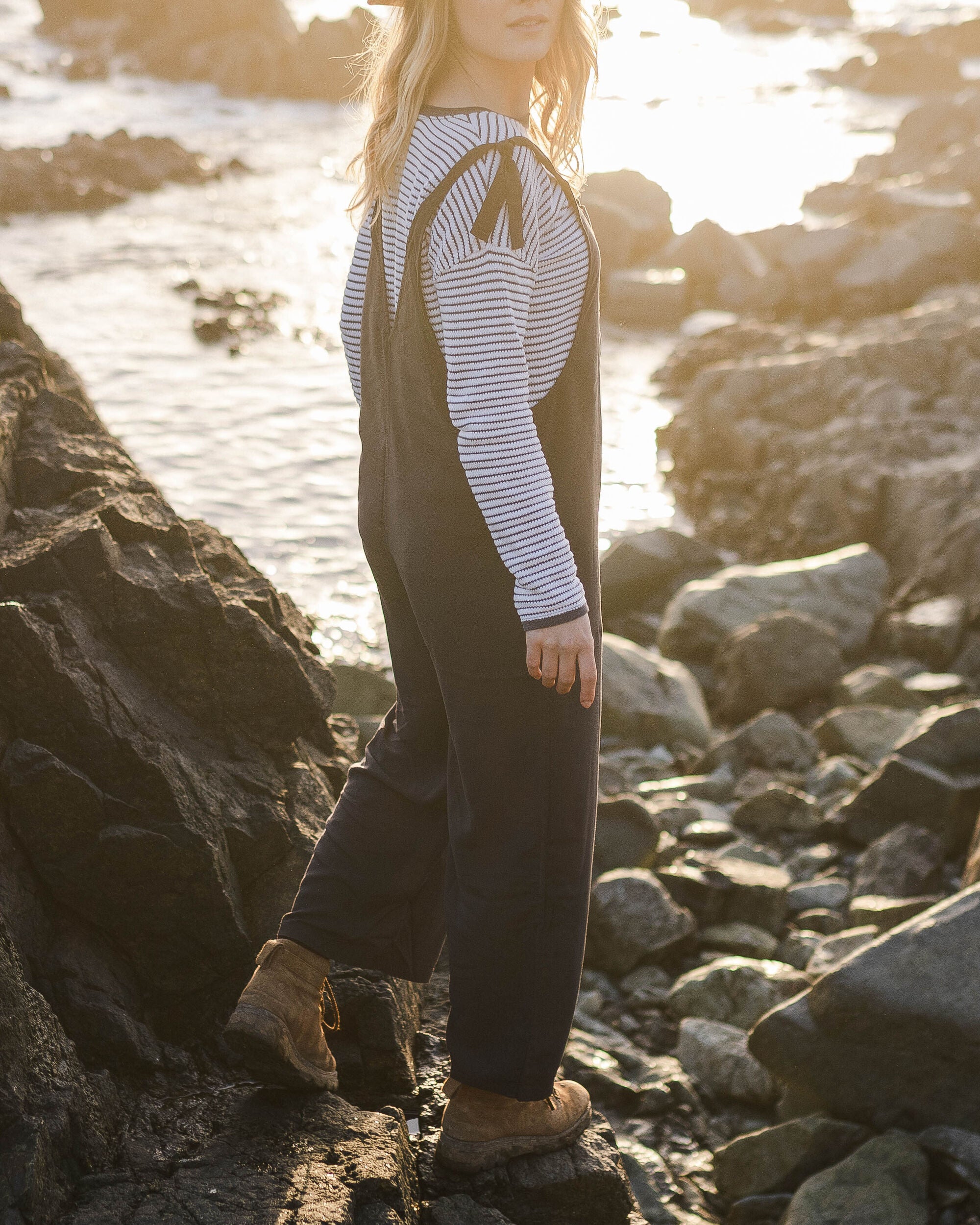 Lazy Day Dungarees - Faded Black - Image 3