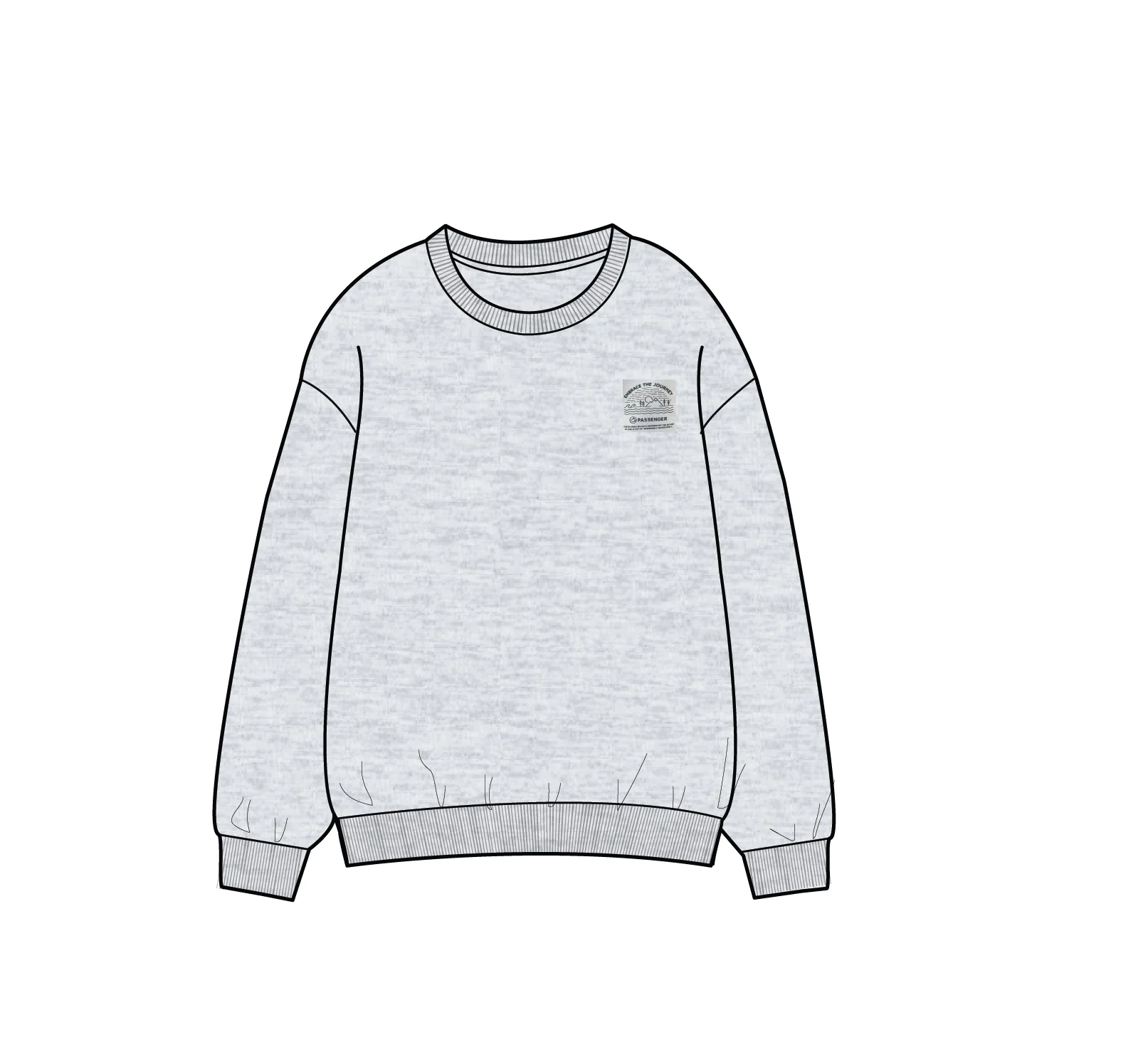 Legacy Sweatshirt - Light Grey Marl - Image 7