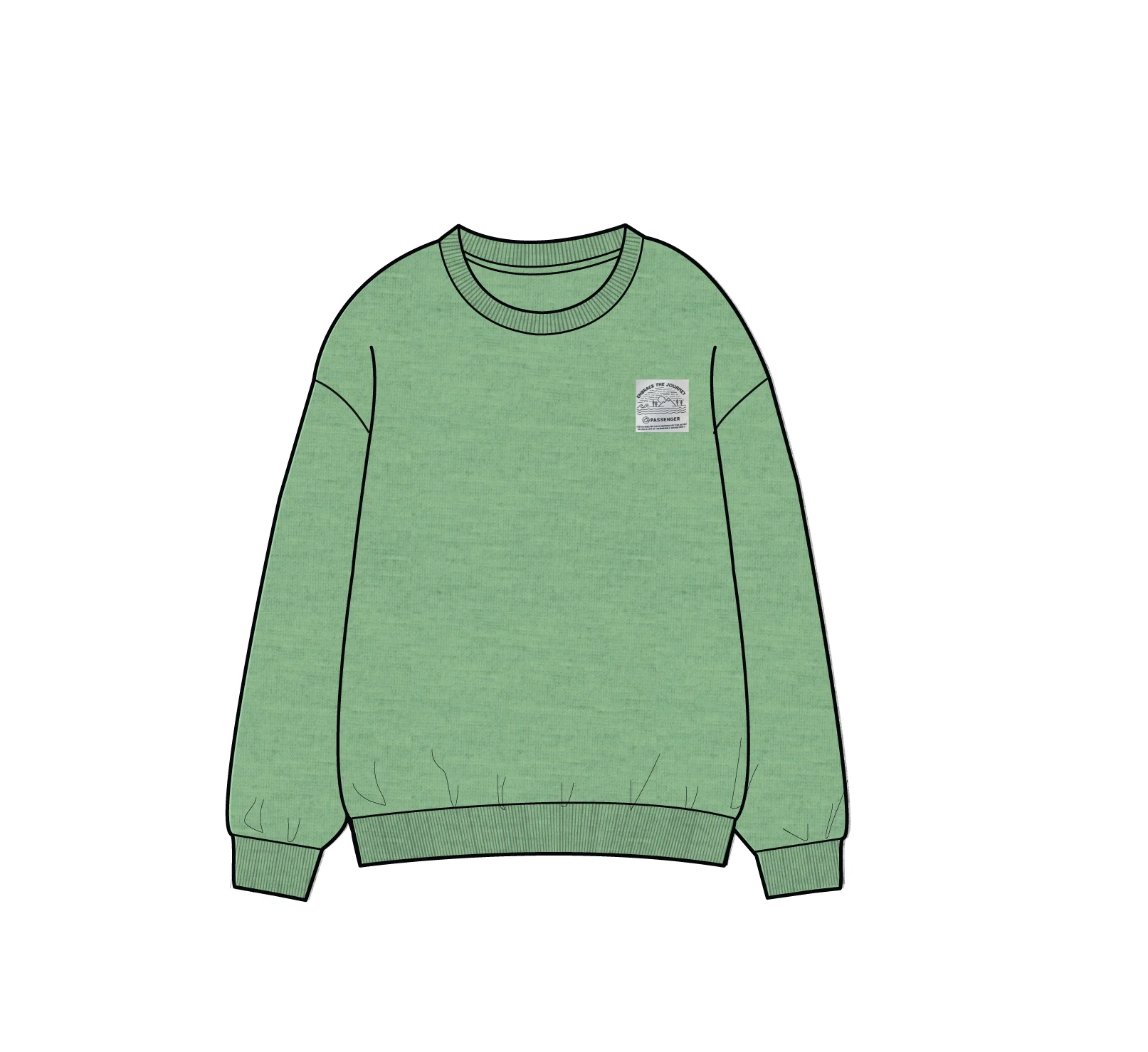 Legacy Sweatshirt - True Green Marl - Image 7