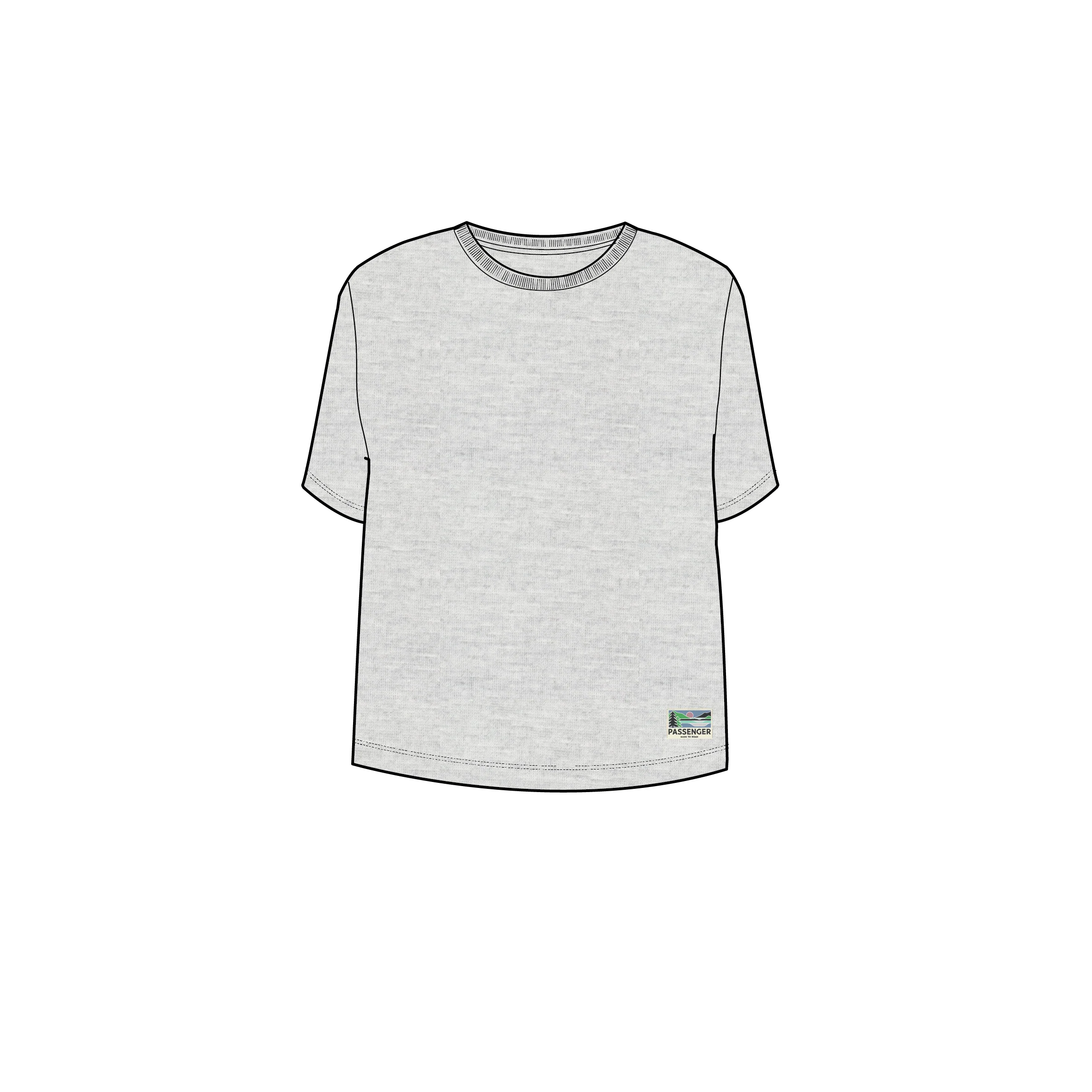 Legacy T-Shirt - Light Grey Marl - Image 8