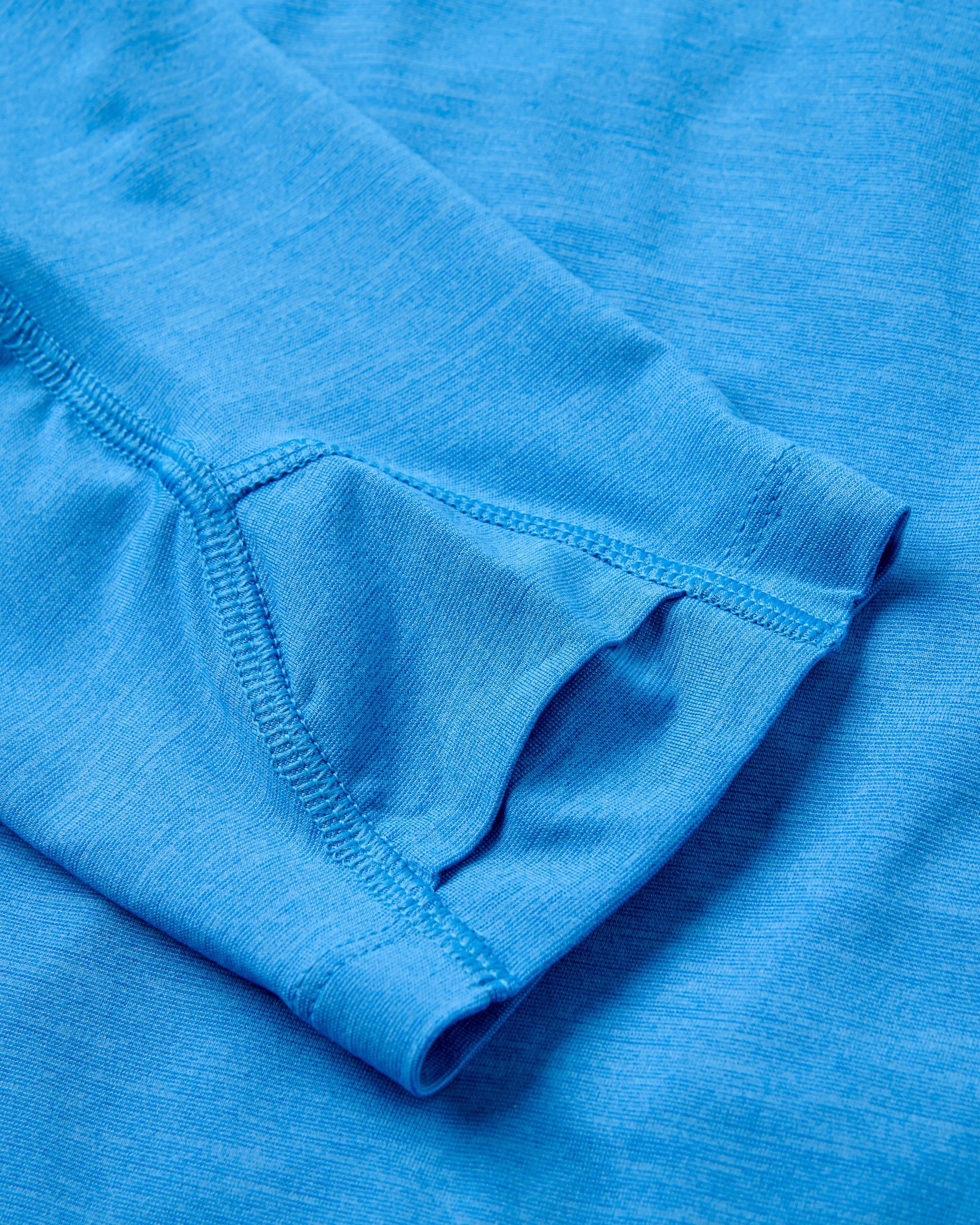 Light Ray Lightweight UPF50 LS T-Shirt - Marine Blue Marl - Image 4