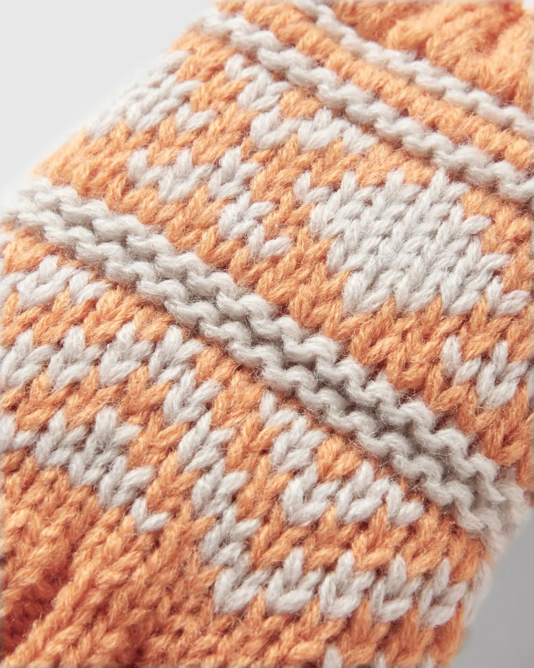 Lily Fleece Lined Fingerless Mittens - Apricot - Image 3