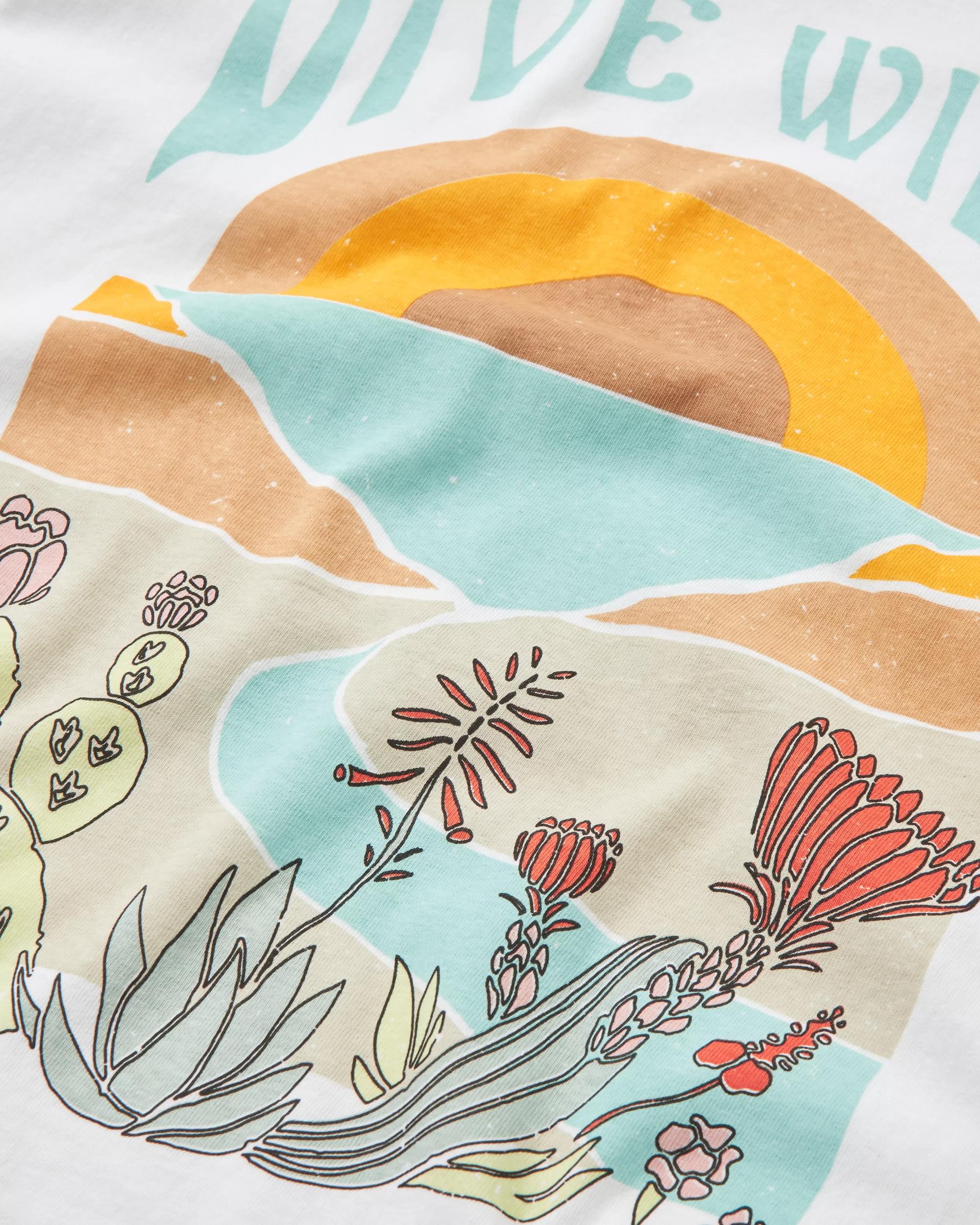 Live Wild LS T-Shirt - White - Image 2