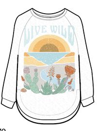 Live Wild LS T-Shirt - White - Image 6