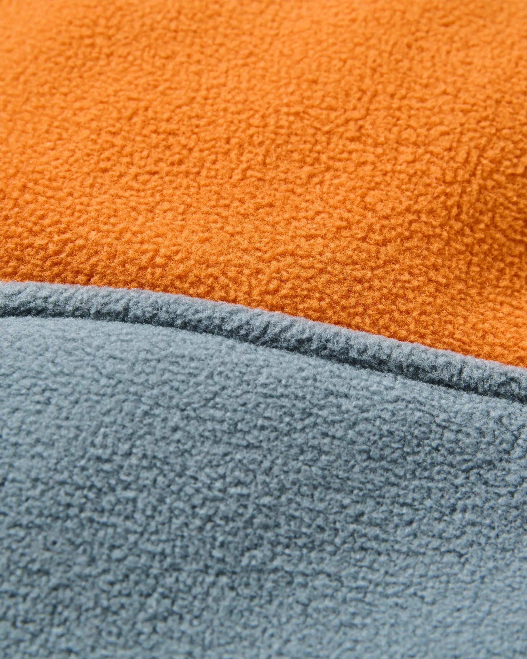 Loch Hooded Polar Fleece - Sunset Orange/Storm Grey - Image 8