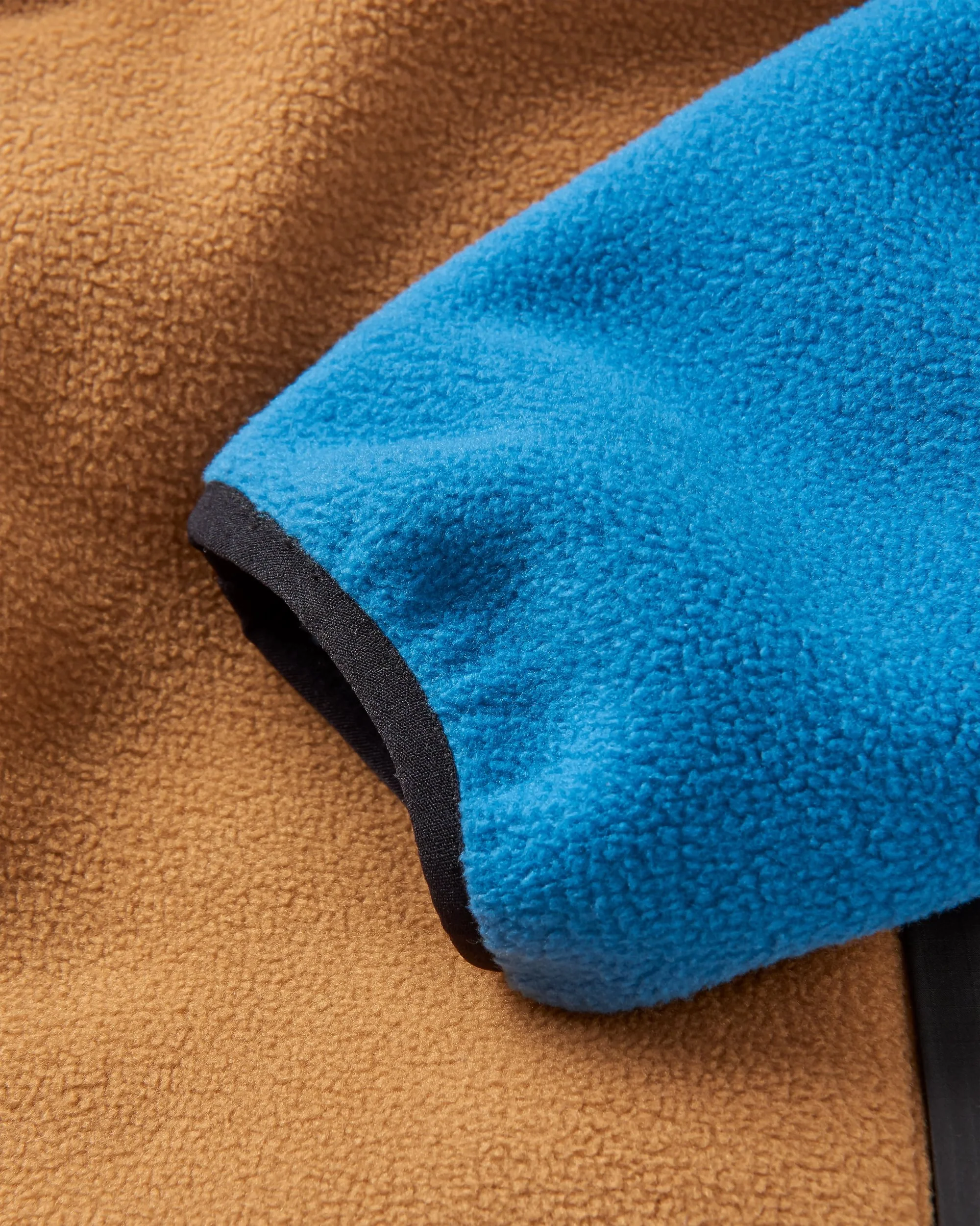 Loch Hooded Polar Fleece - Toffee/Blue Steel - Image 11