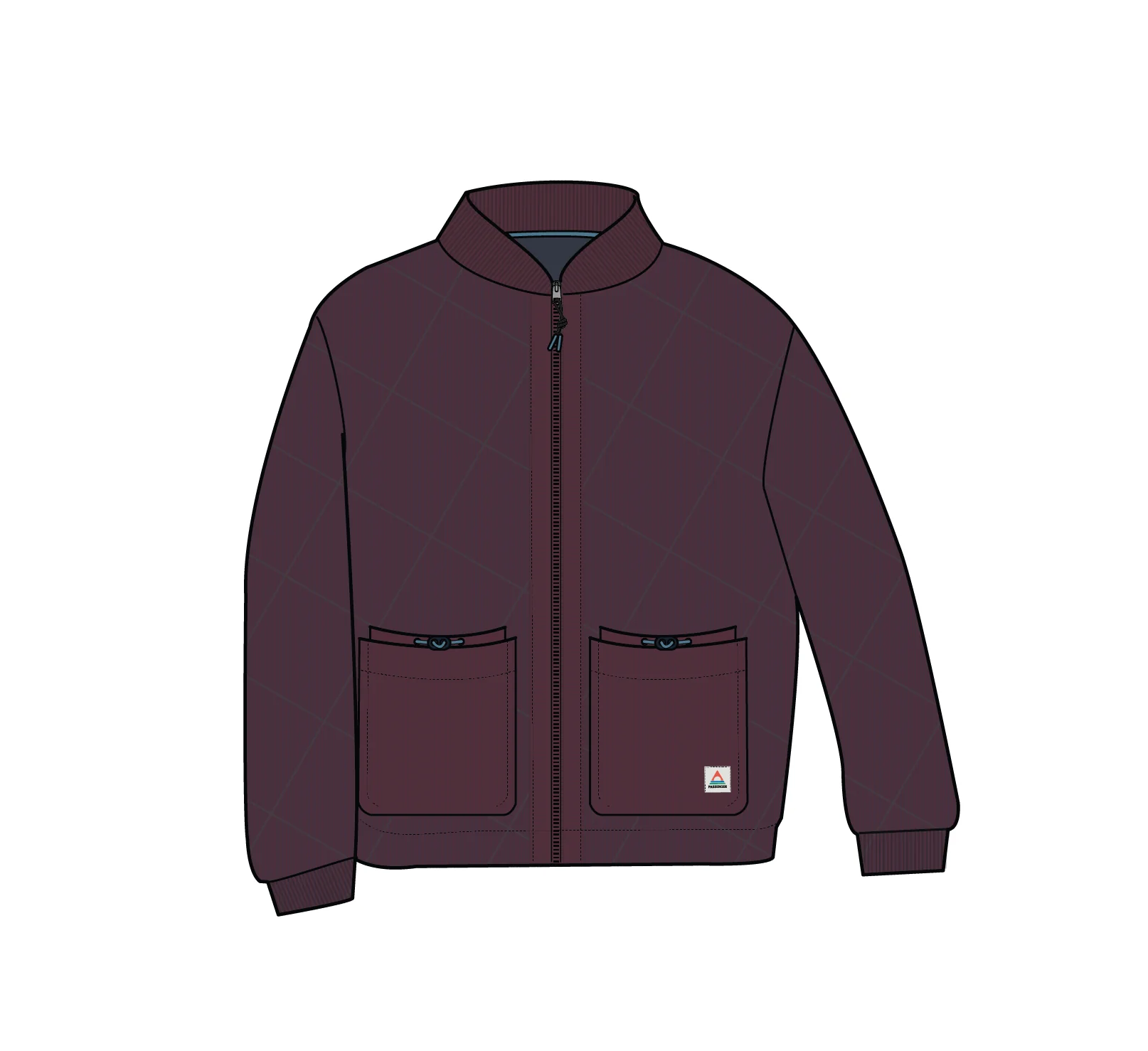 Lucia Quilted Cord Jacket - Fig - Image 5