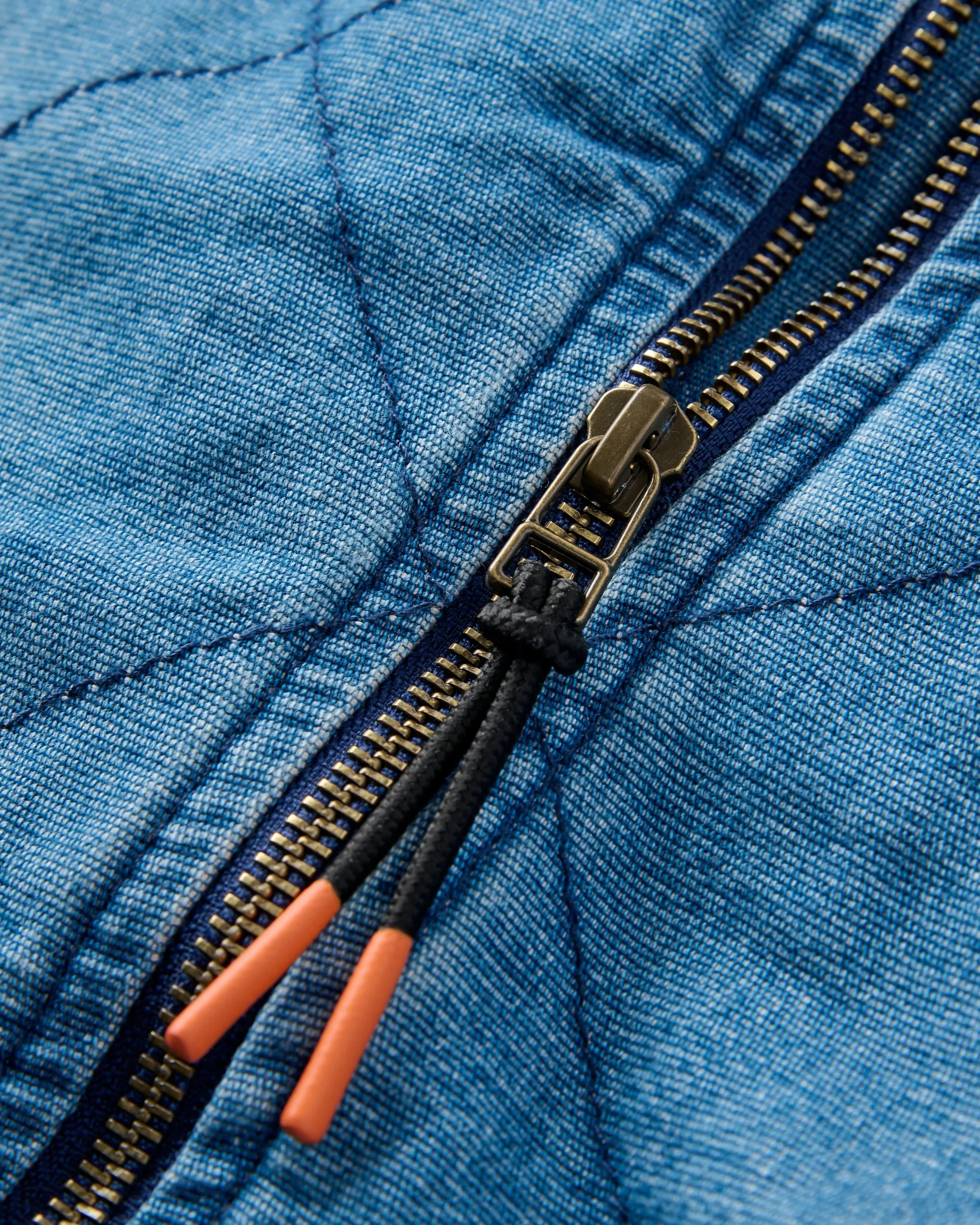 Lucia Sherpa Lined Denim Bomber Jacket - Denim Blue - Image 10