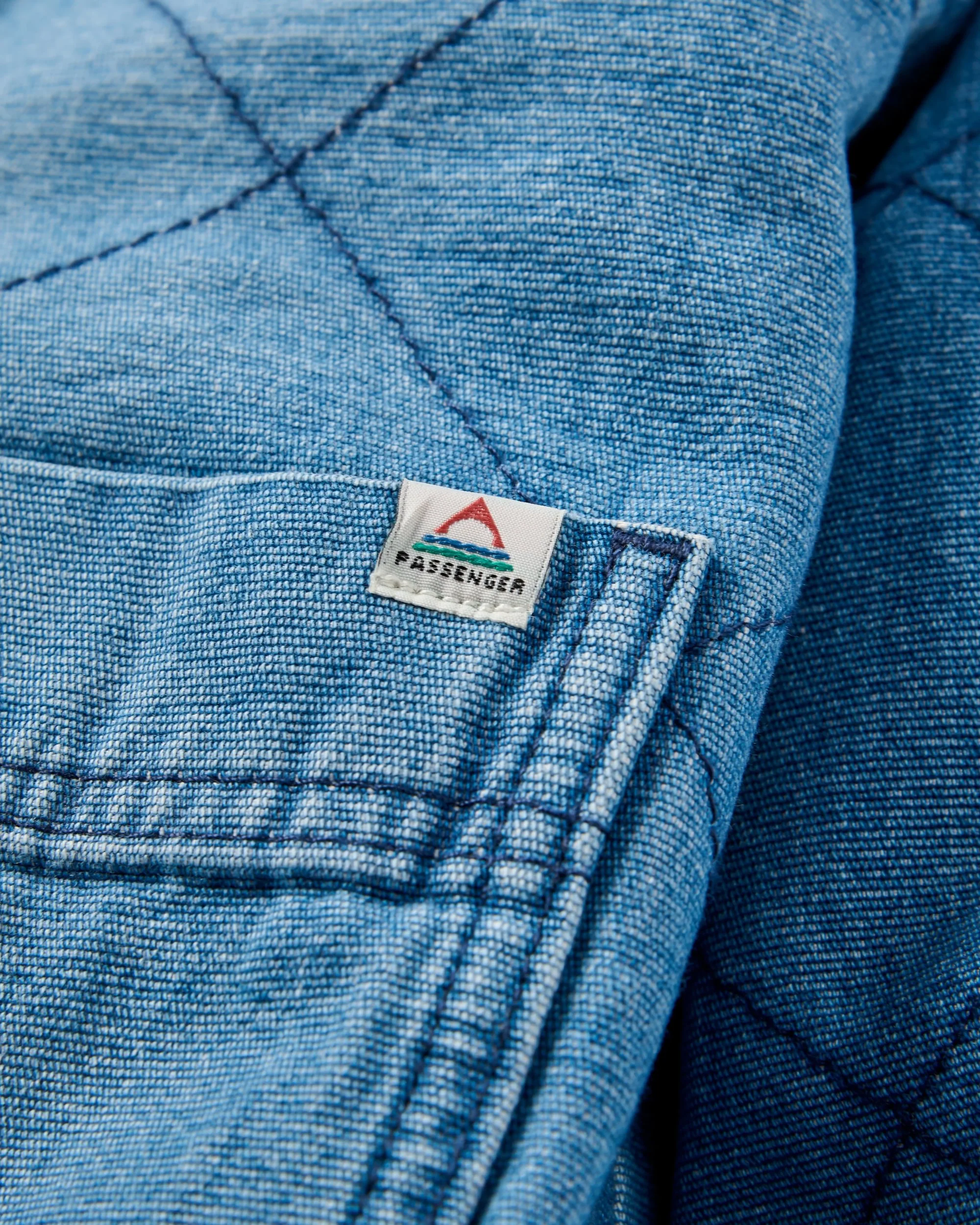 Lucia Sherpa Lined Denim Bomber Jacket - Denim Blue - Image 9