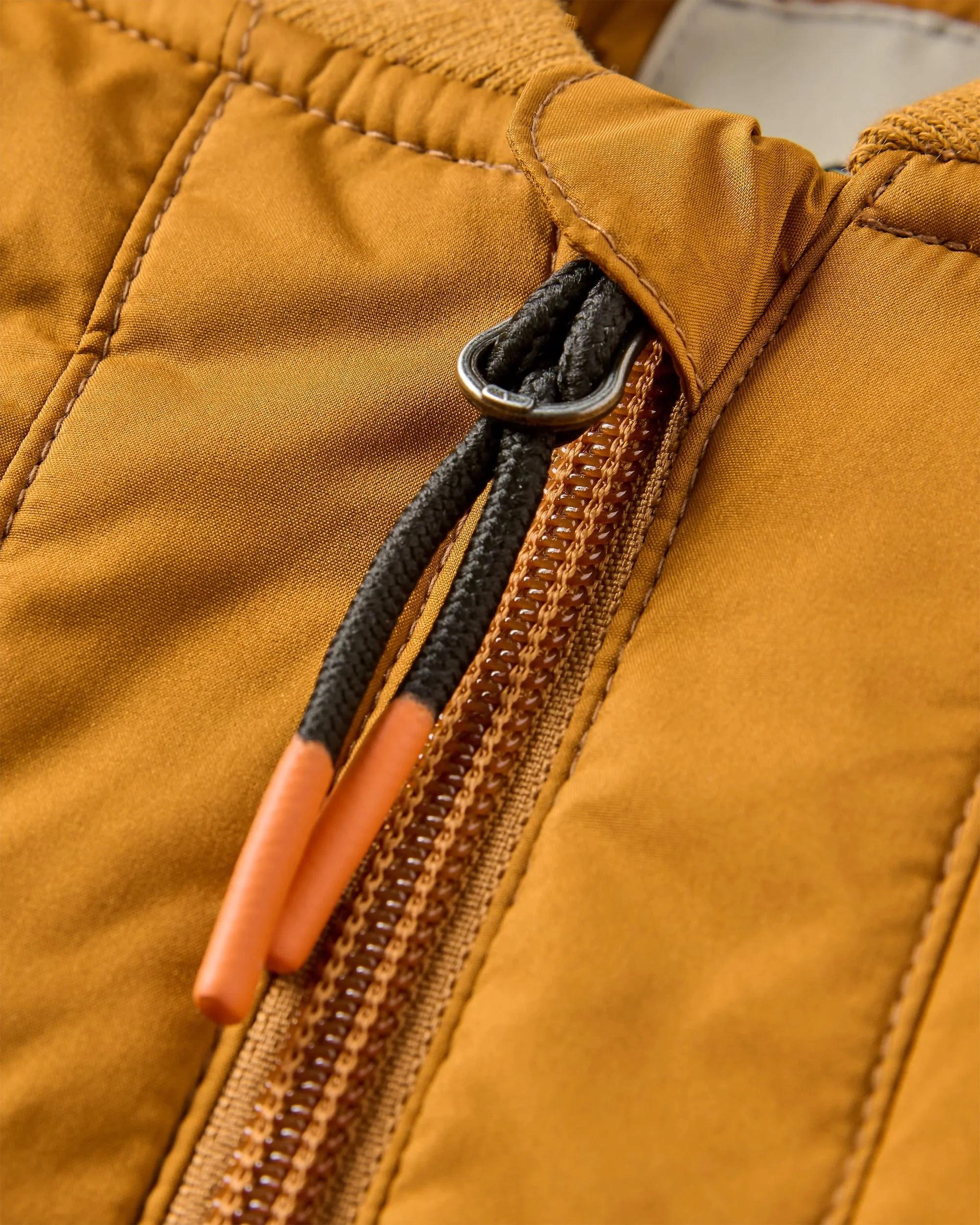 Lucia Sherpa Lined Bomber Jacket - Golden Brown - Image 6