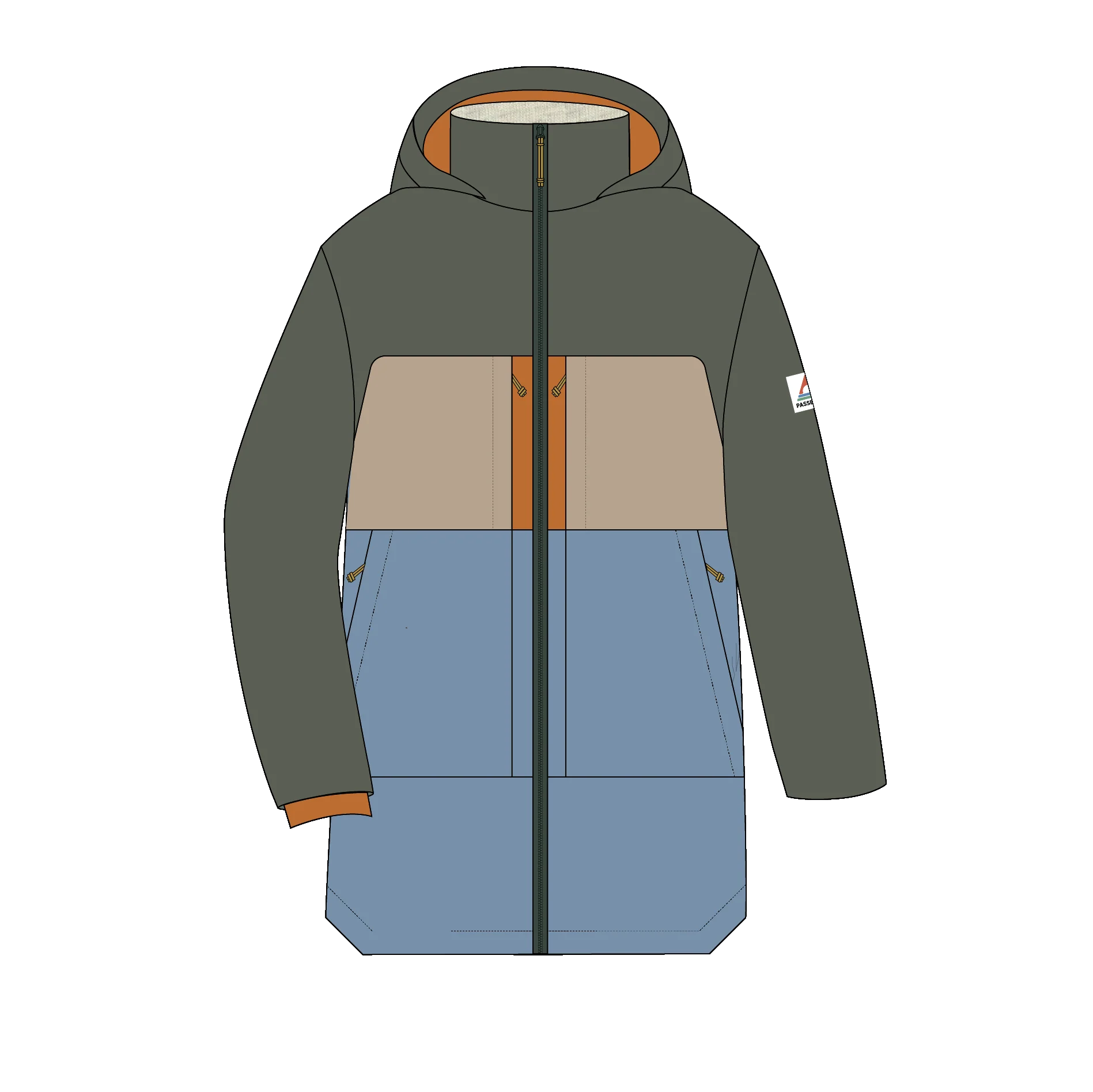 Lumi Insulated Parka - Faded Denim - Image 10