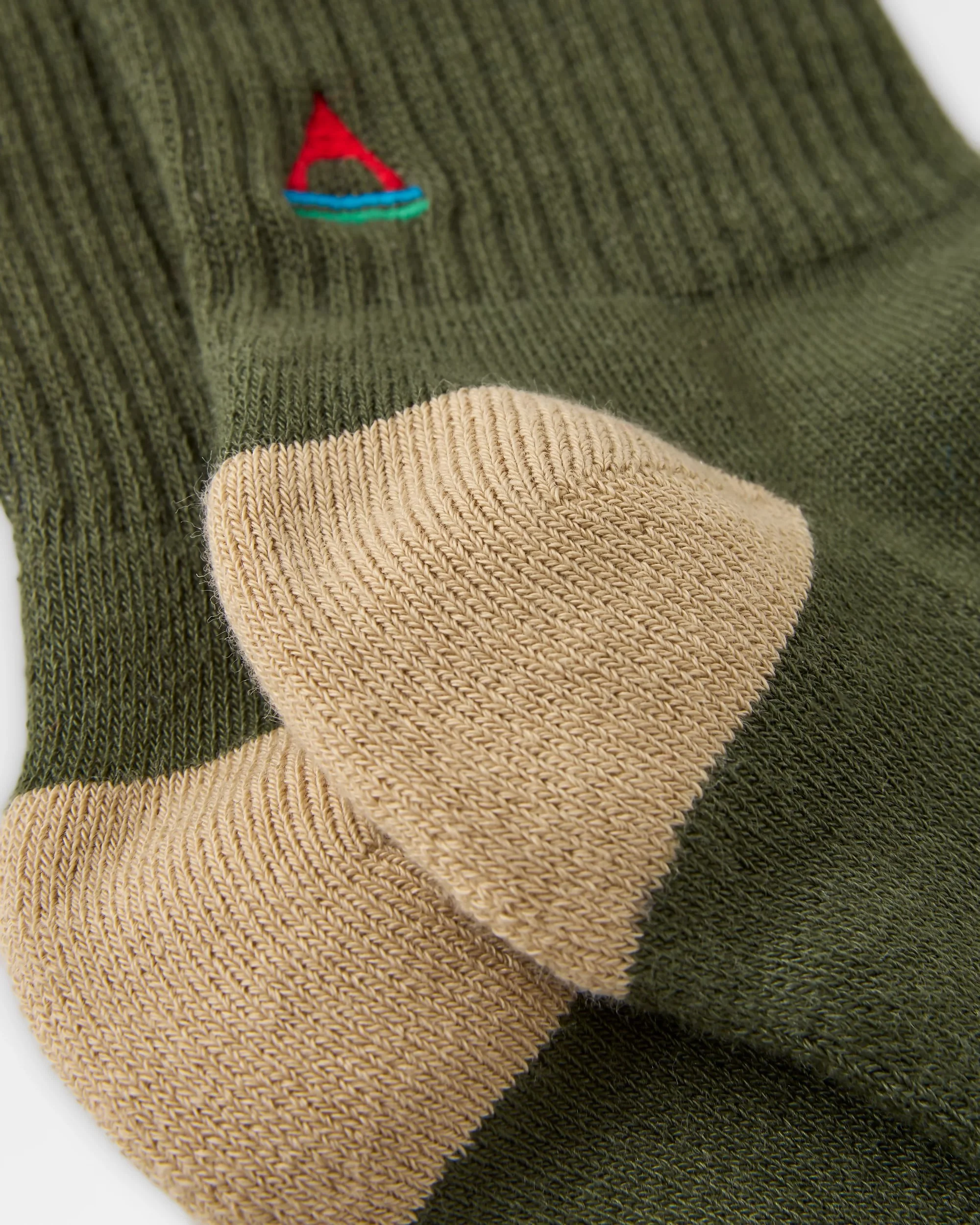 Made to Roam Graphic Crew Socks - Khaki - Image 4