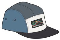 Made To Roam 5 Panel Cap - Charcoal Multi - Image 5