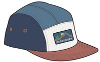 Made To Roam 5 Panel Cap - Moonlight Blue Multi - Image 6