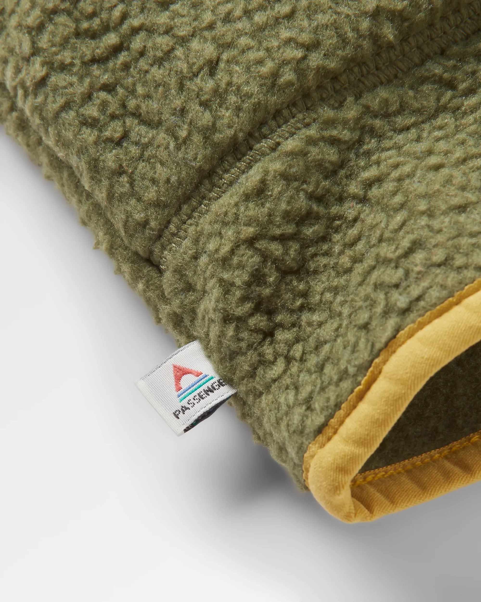 Maine 1/2 Zip Sherpa Fleece - Khaki - Image 8
