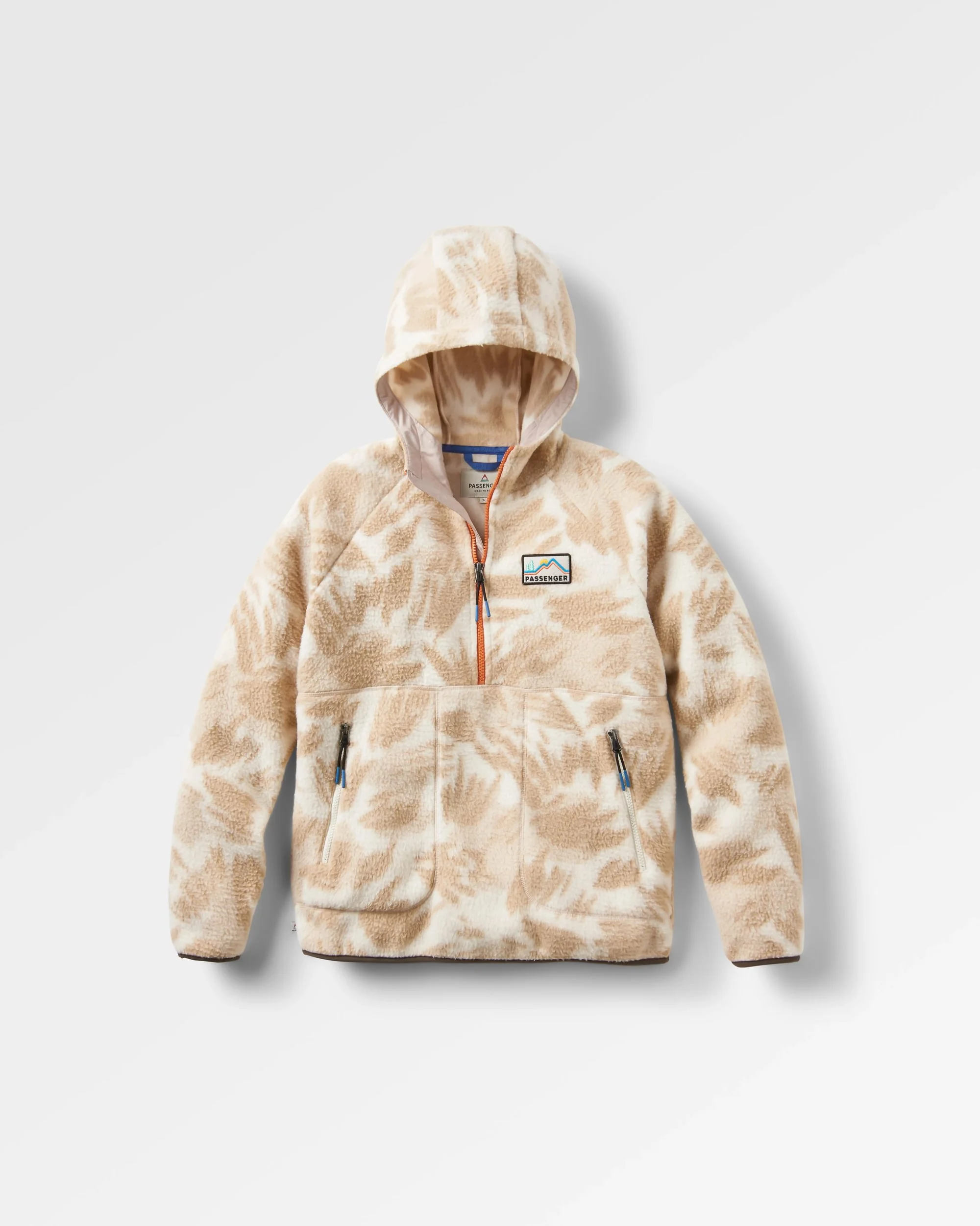 Maine 1/2 Zip Sherpa Fleece - Abstract Mountain Birch - Image 2