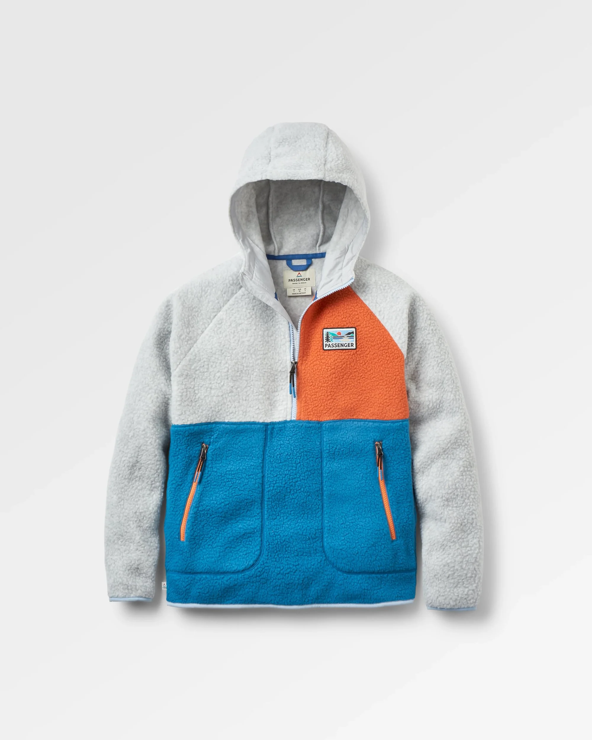 Maine 1/2 Zip Sherpa Fleece - Blue Steel
