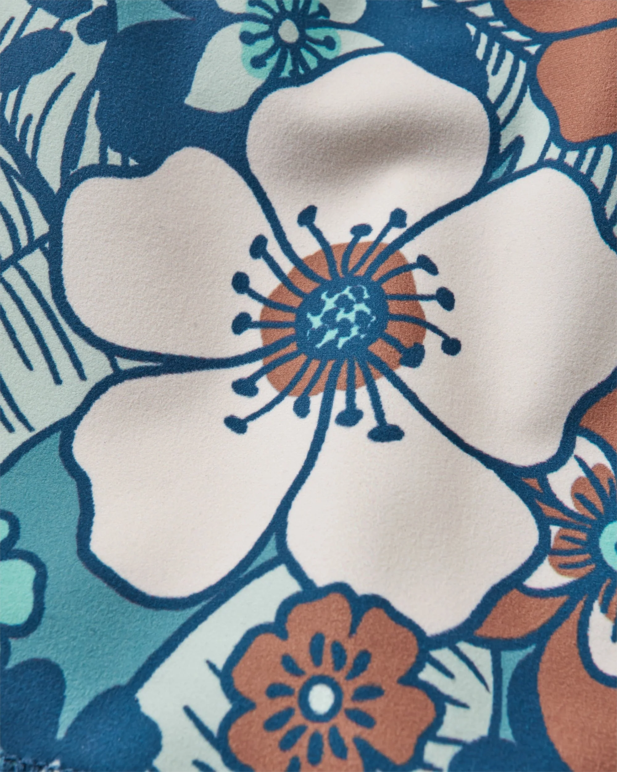 Mantra Active Crop Top - Vintage Floral Aqua - Image 7