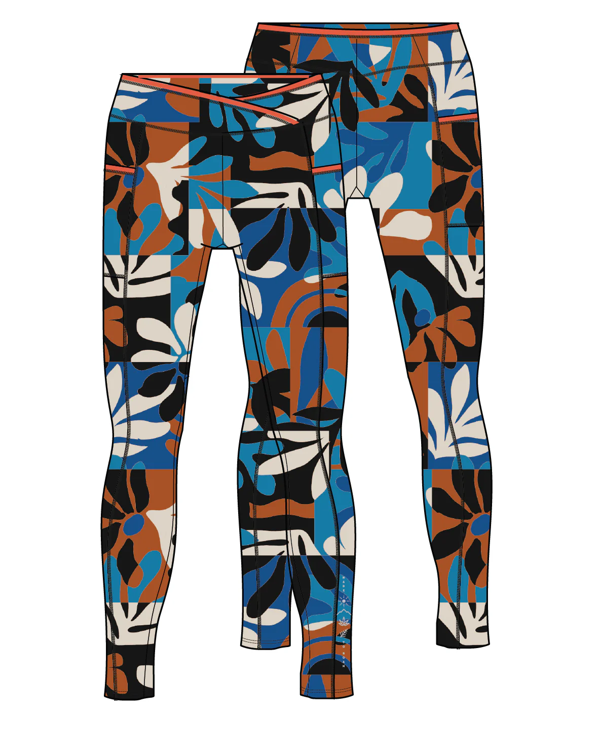 Mantra Active Legging - Mountain Foliage Blue - Image 11