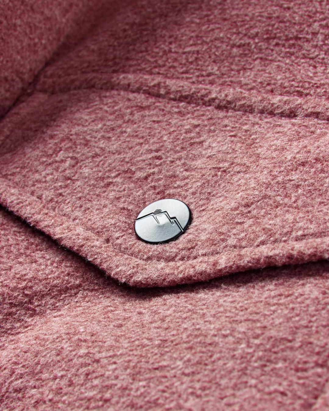 Maple Polar Fleece Shirt - Wine Marl - Image 2