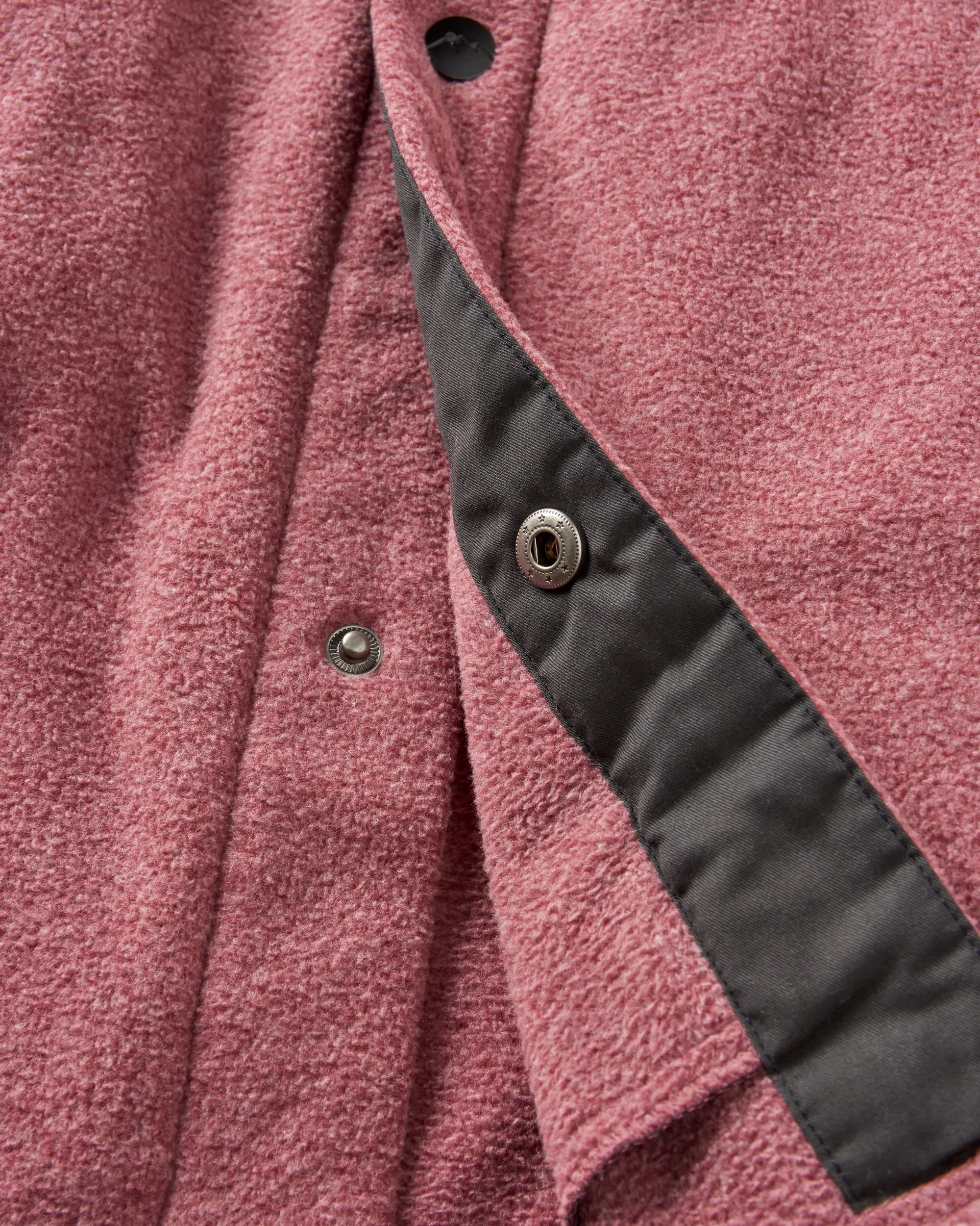 Maple Polar Fleece Shirt - Wine Marl - Image 8