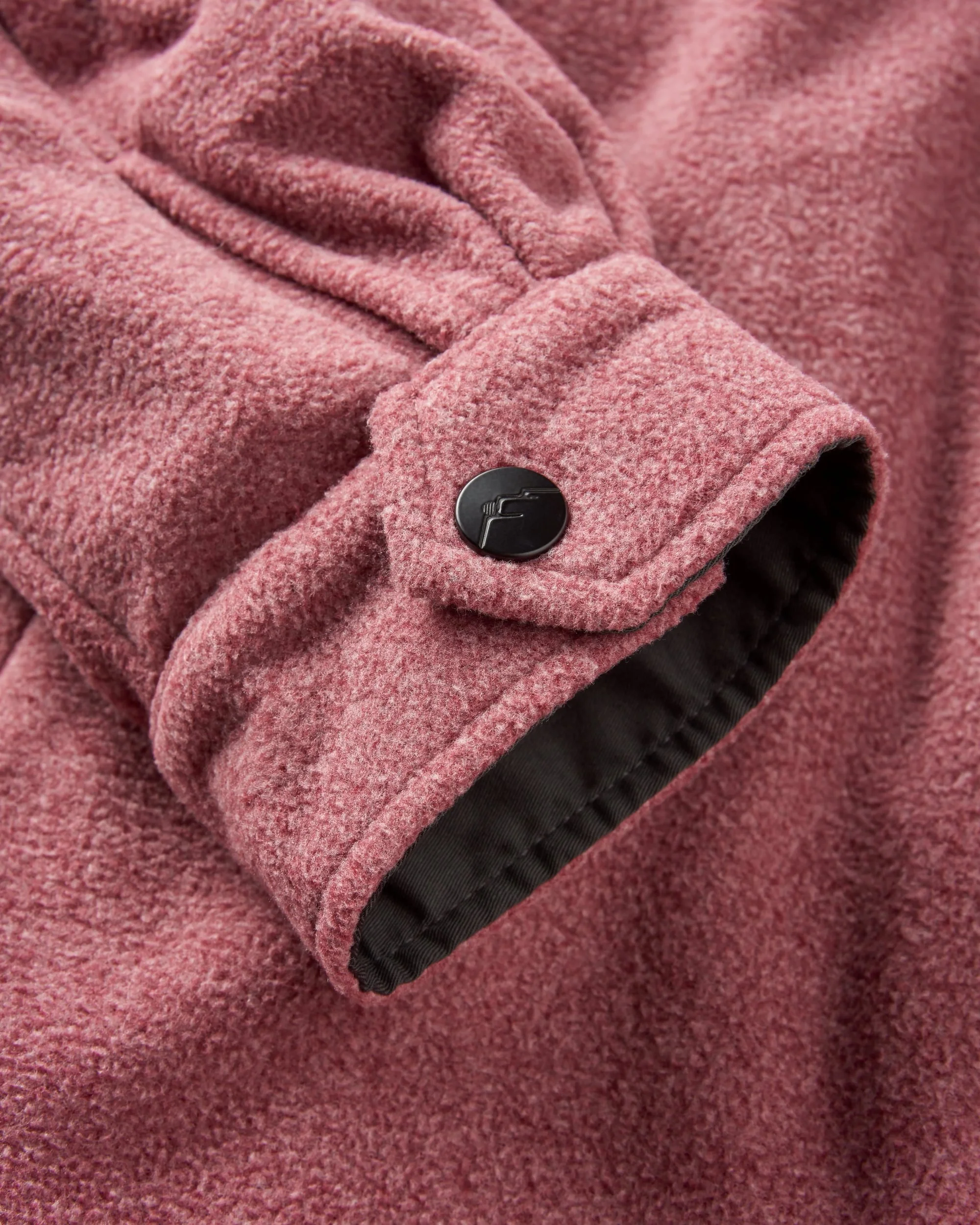 Maple Polar Fleece Shirt - Wine Marl - Image 9
